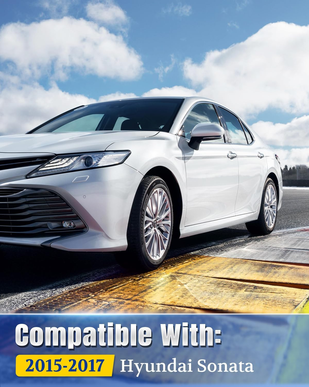 Qty(2) Hood Struts Lift Support Campatible with 2015 2016 2017 Hyundai Sonata Al