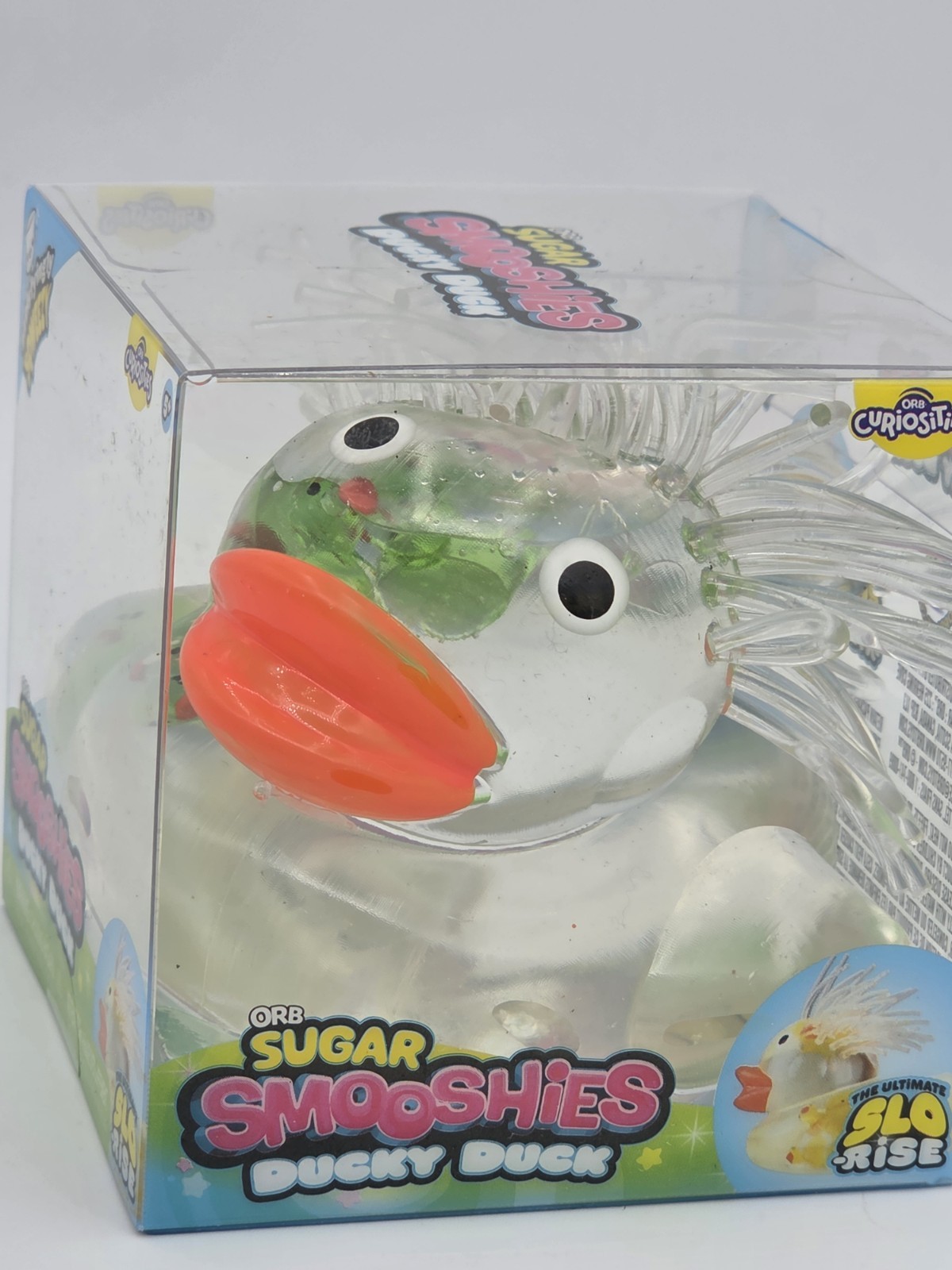 New Green ORB SUGAR SMOOSHIES Ducky Duck Slo-Rise Tactile Squeeze Toy