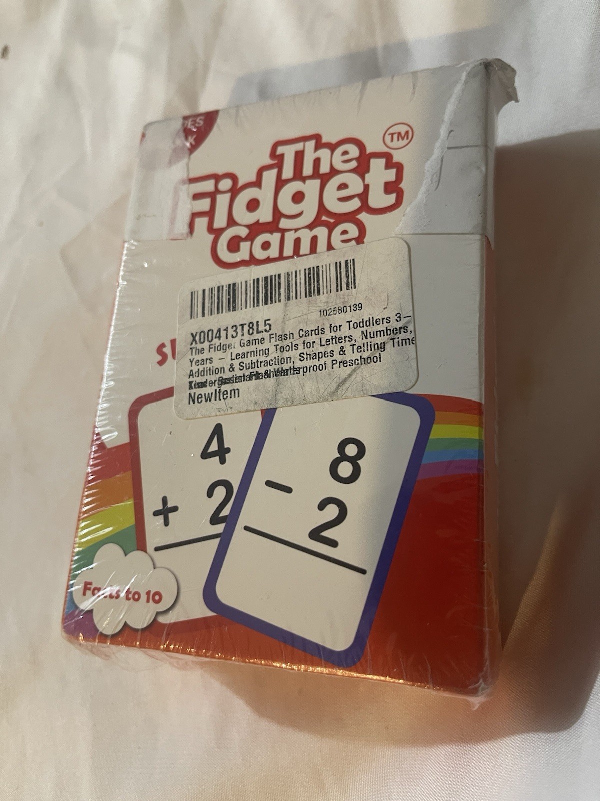 The Fidget Game Addition & Subtraction Grades 1 & 2 Math Flash Cards NEW SEALED