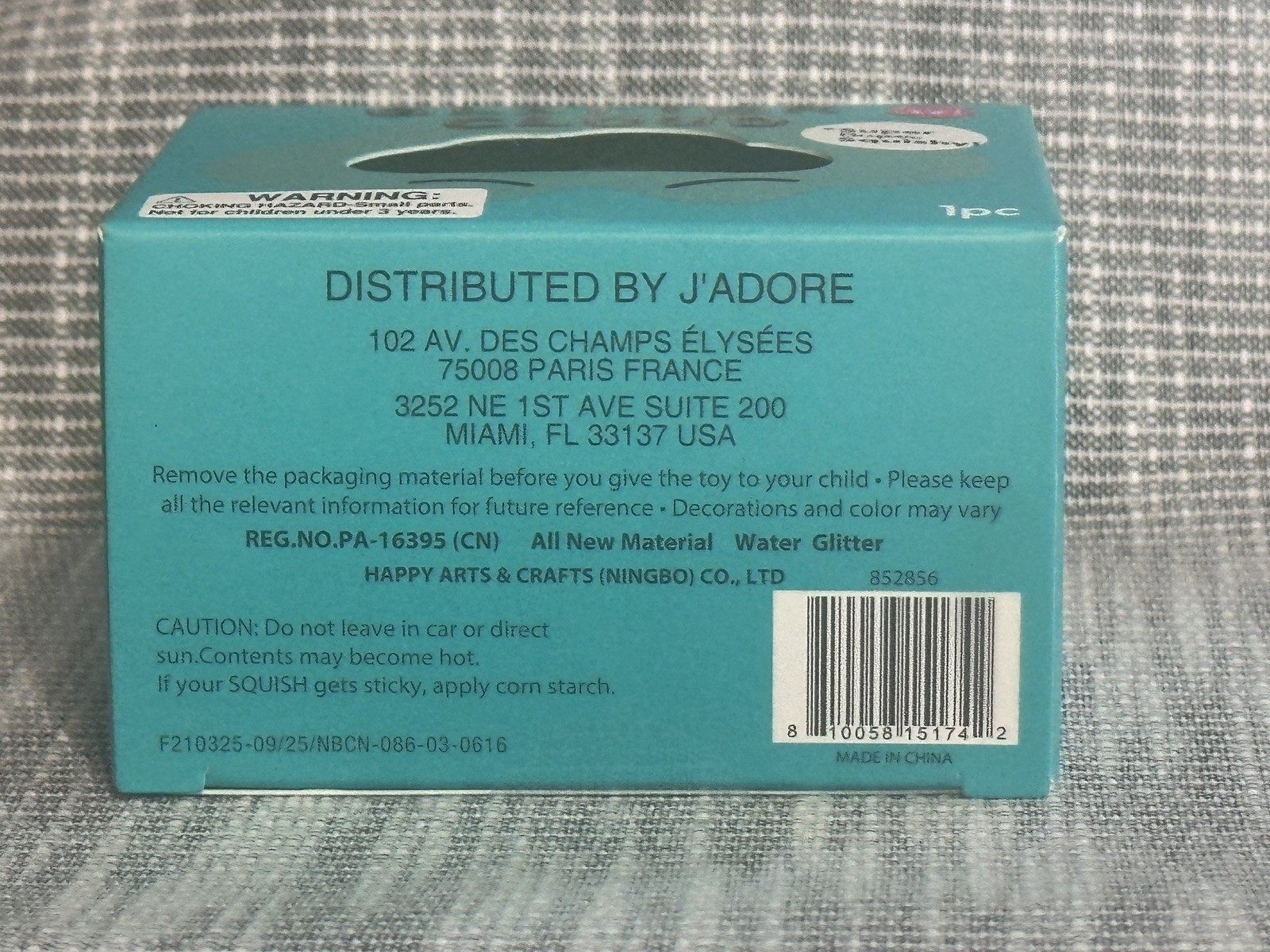 J’Adore Glitter Cloud Teal Squishy Sensory Squeeze Toy Super Duper New