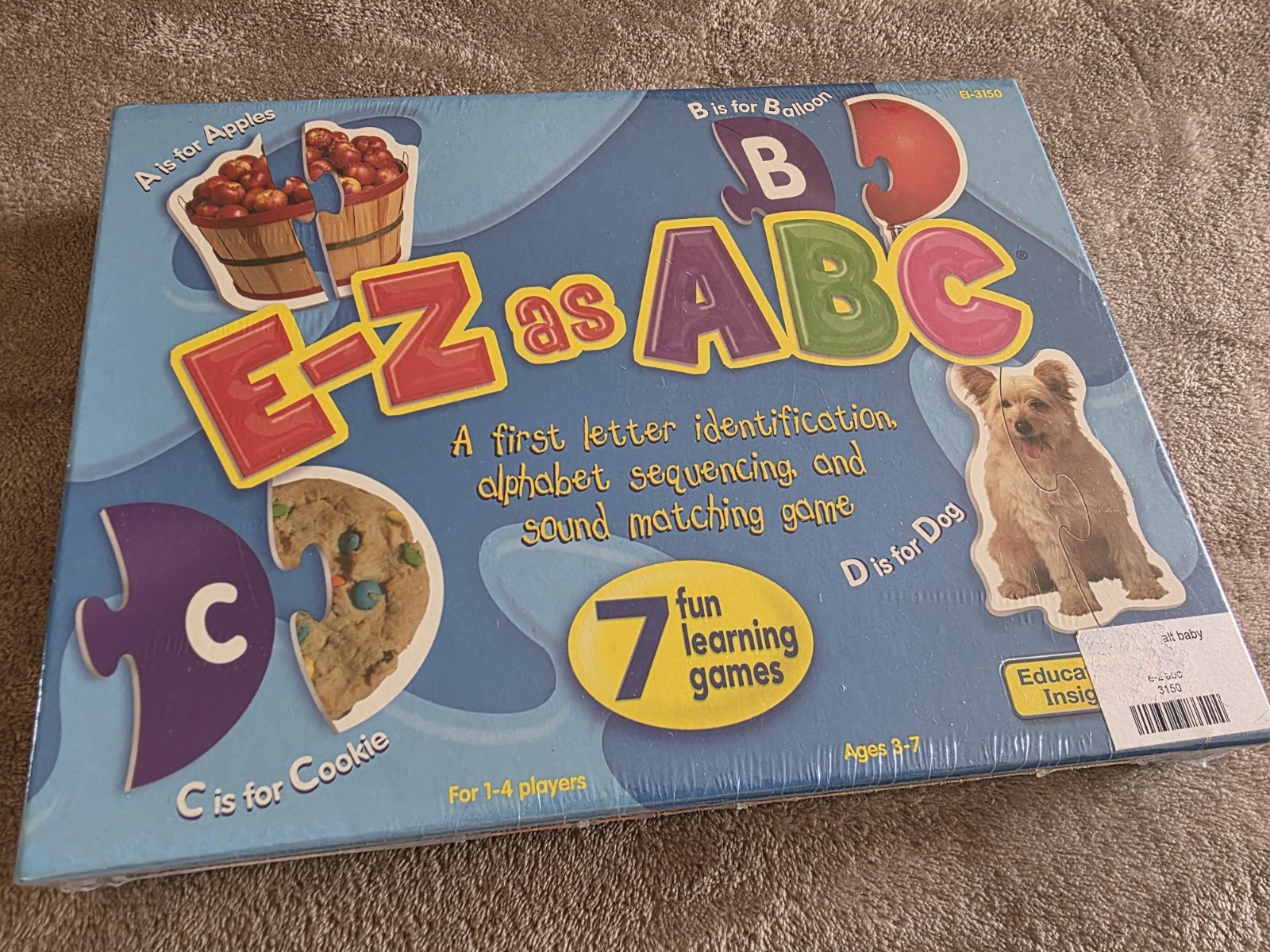 E-Z As ABC 7 Fun Learning Games Ages 3 To 7 New