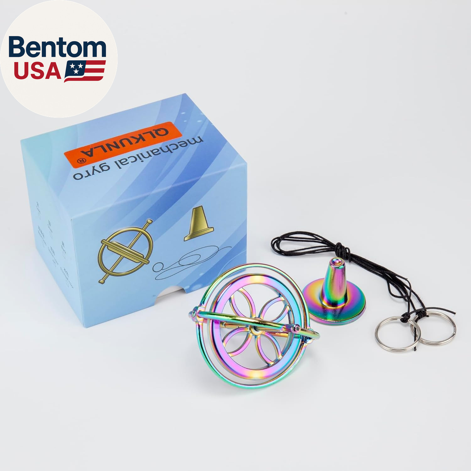 Gyroscope Toy Metal anti Gravity Rotating Desk Gyroscope Flying Motion Balance P