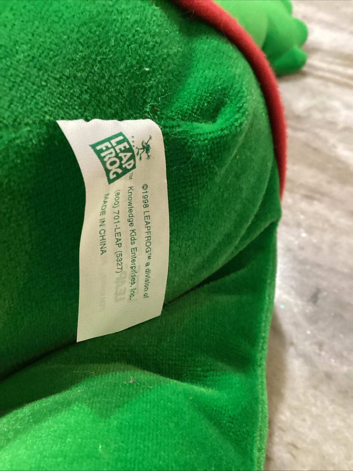1998 Read And Sing Little Leap Interactive Plush TESTED Works. Leap Frog
