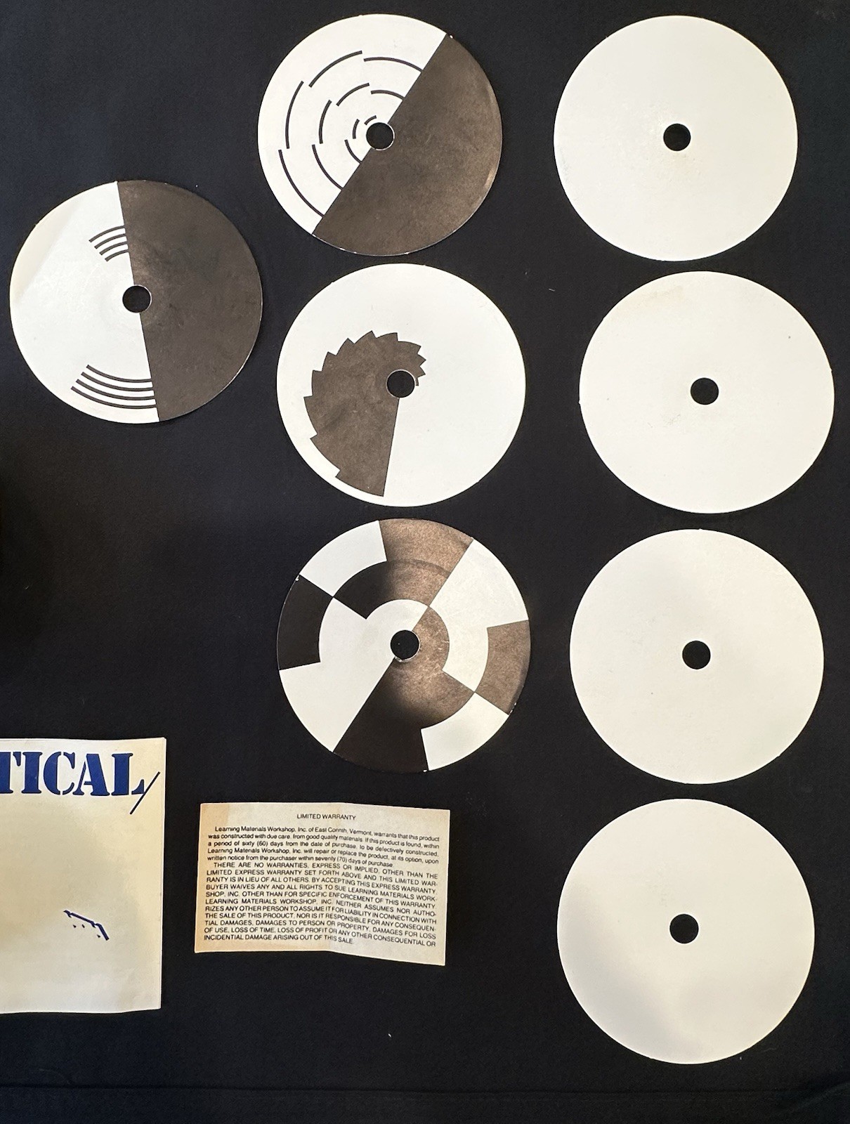 Vintage 1981 Toptical Science Color Mix Learning Material Workshop Montessori