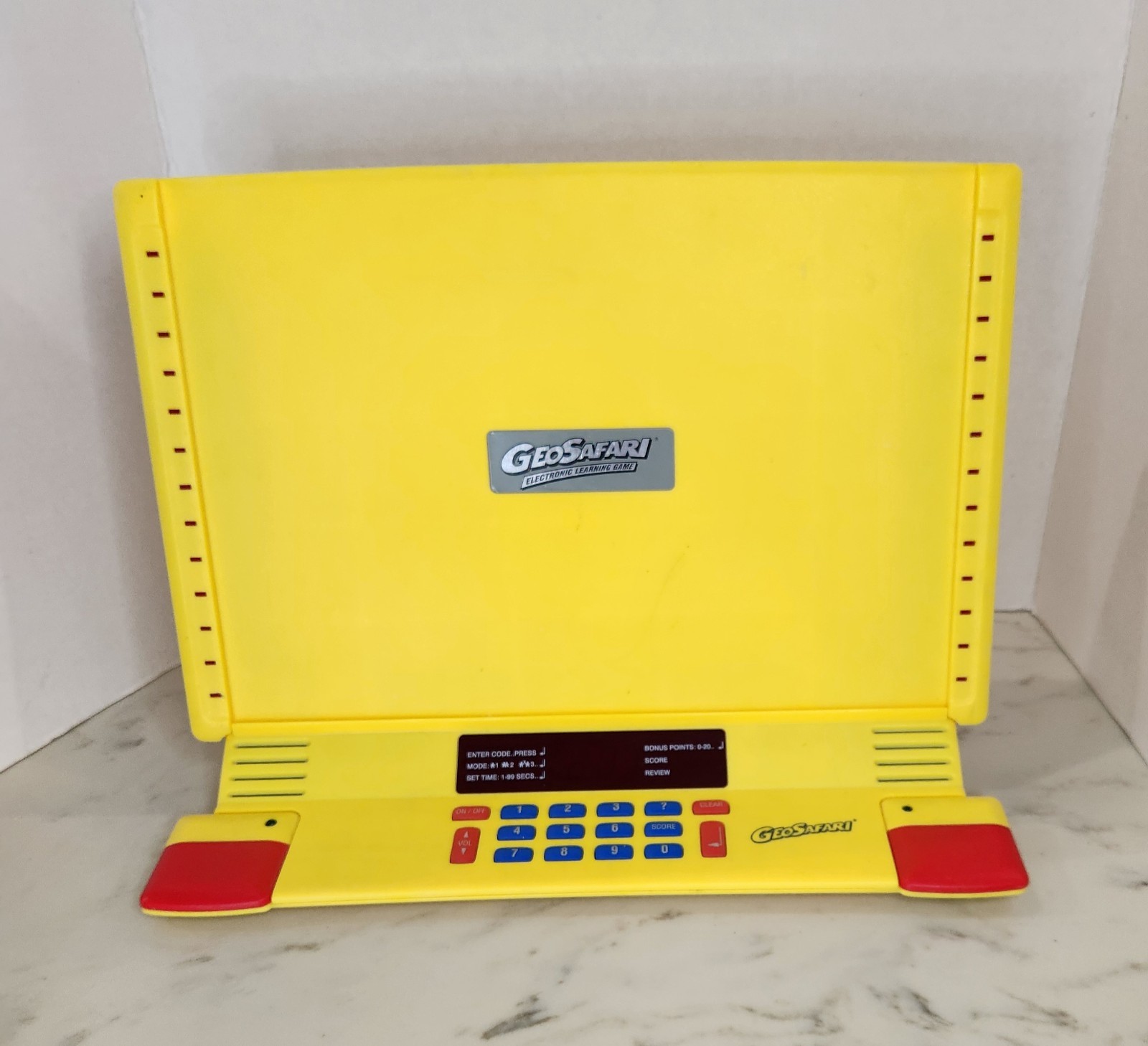 GeoSafari Jr. EI-8855 Electronic Learning Game Unit w/ 21 Cards Tested