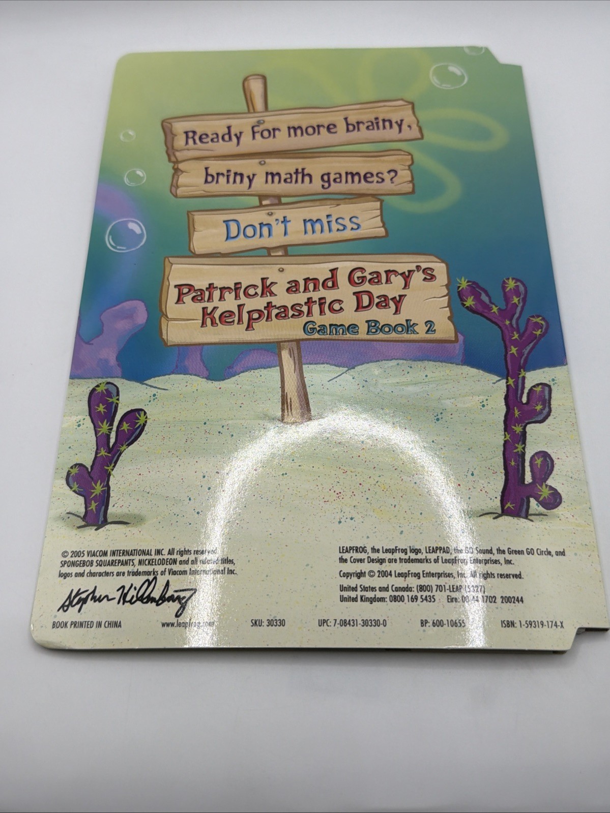 LeapPad Plus Writing Patrick and Gary’s Kelptastic Day Game Book 1&2 +Cartridge