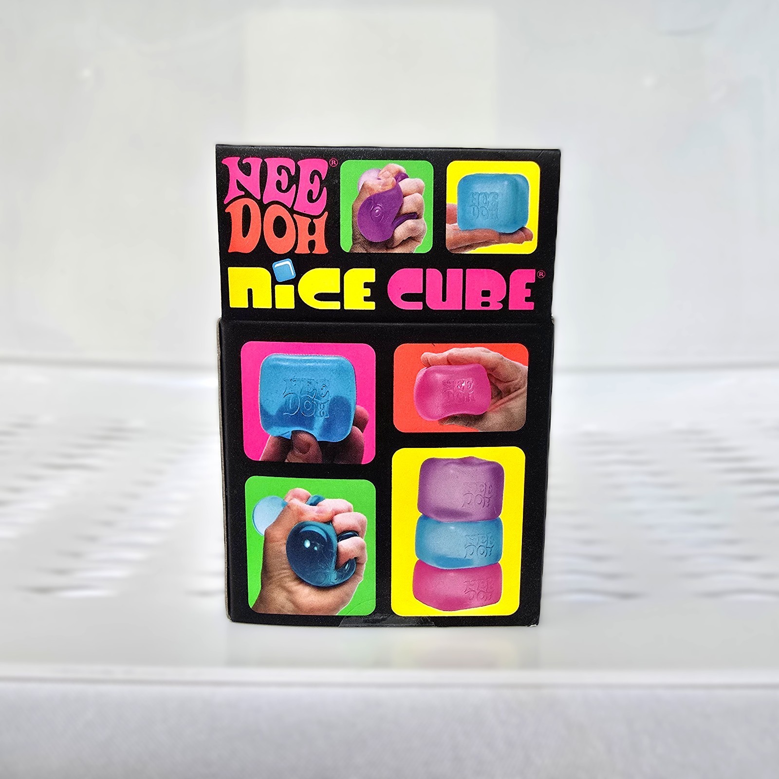 Authentic NeeDoh Nice Cube 🧊✨ Super Solid Squish Sensory Squeeze Toy 2.25″ NEW