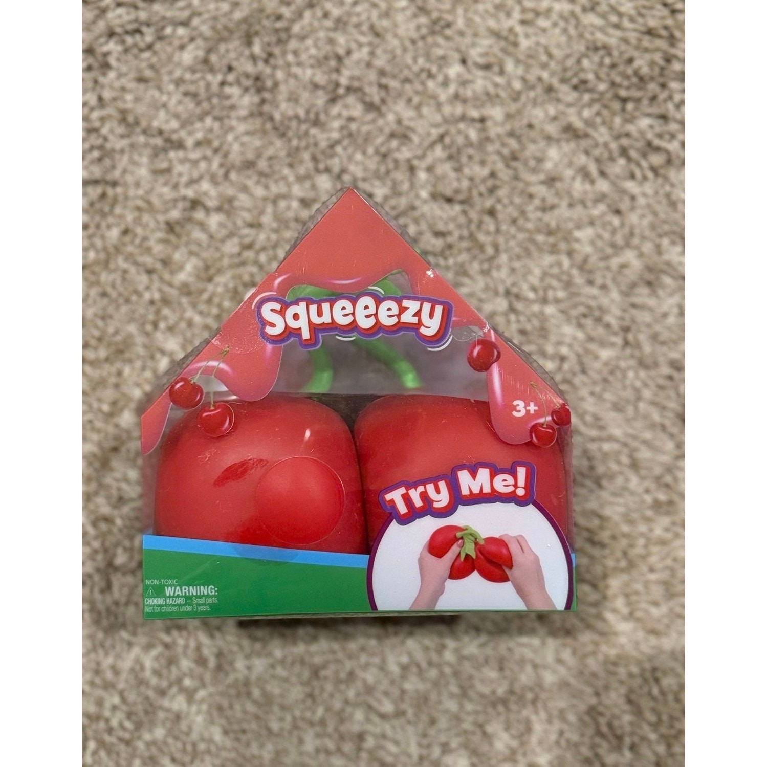 Sunny Days Squeeezy Cherry and Pineapple Squishy Fidget Toy Target 2 Pack/Combo