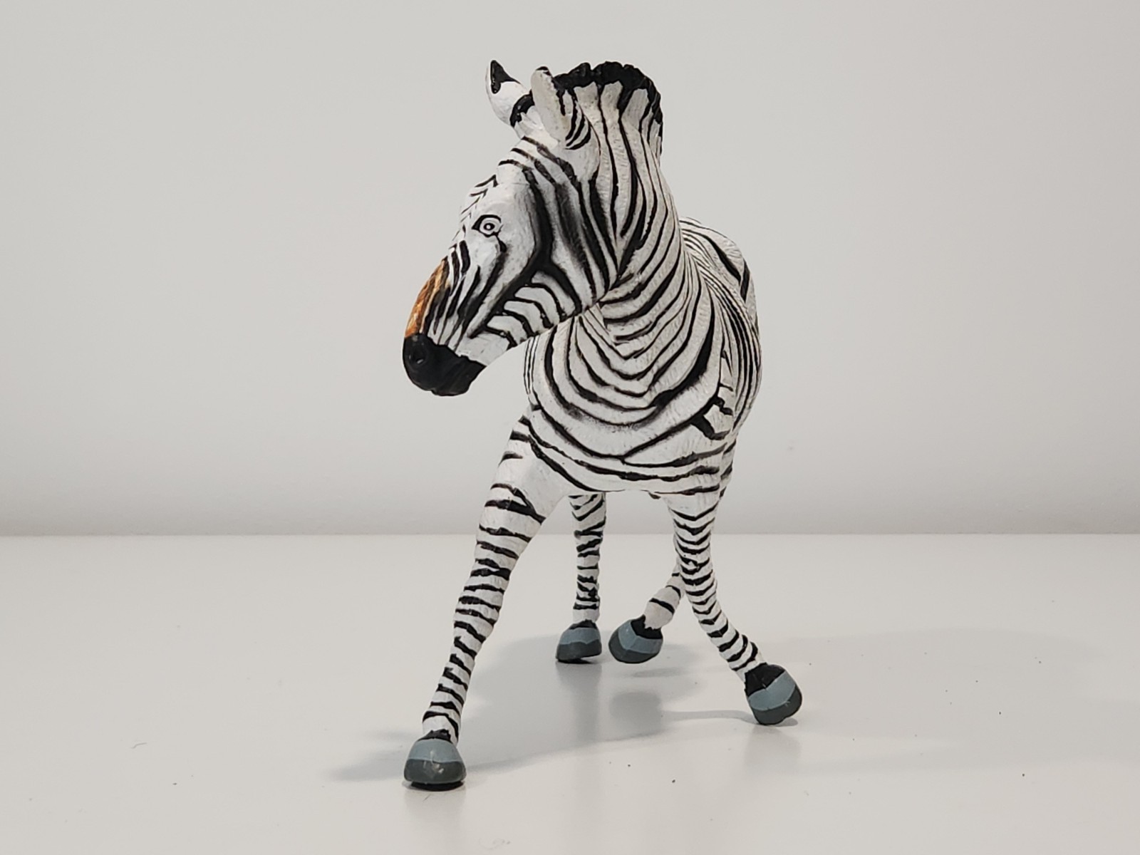 Safari Ltd. Vintage 1993 Zebra Figure Figurine Toy Realistic 7 Inch Animal Vtg