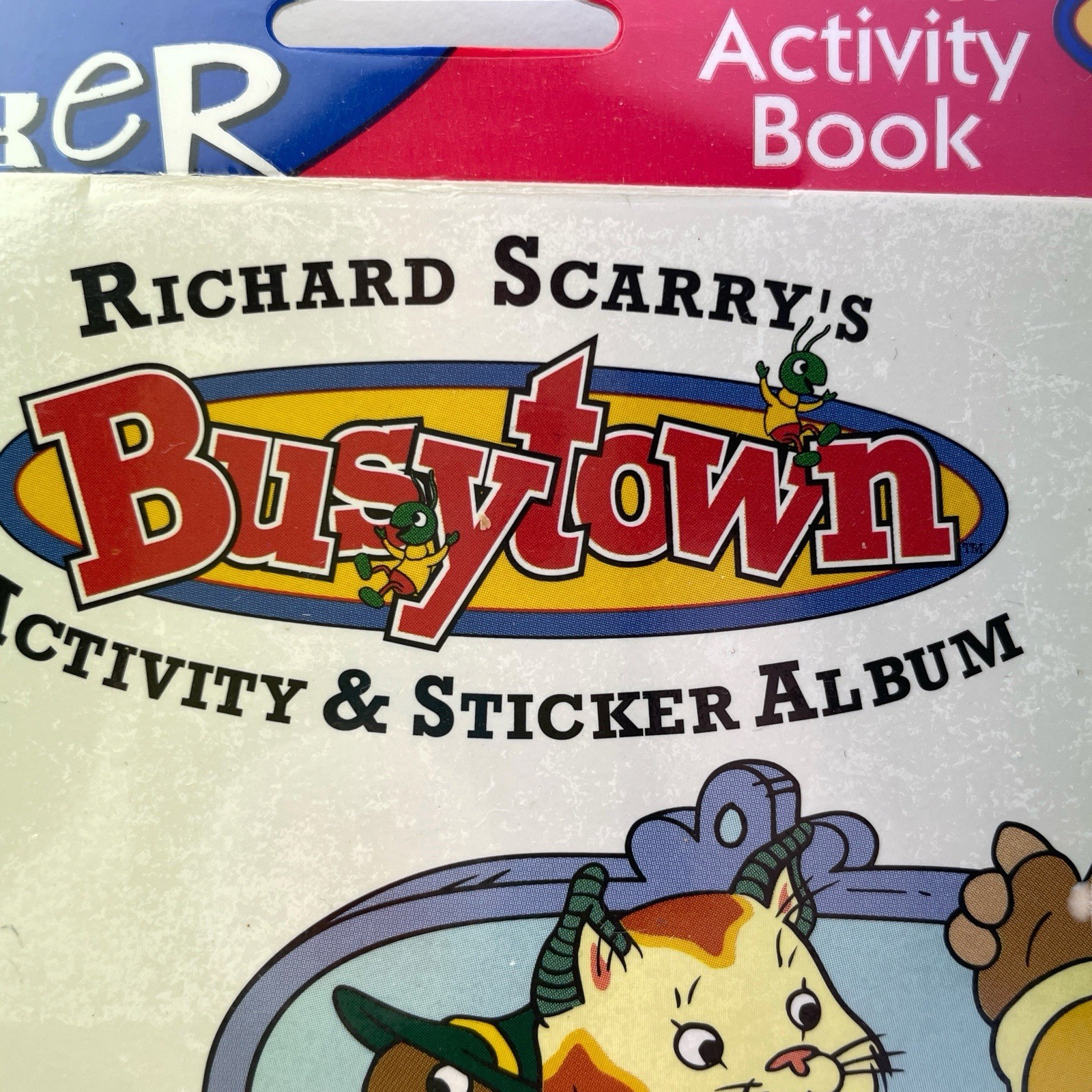 Richard Scarry’s Activity and Sticker Album Book 50+ Stickers for Children