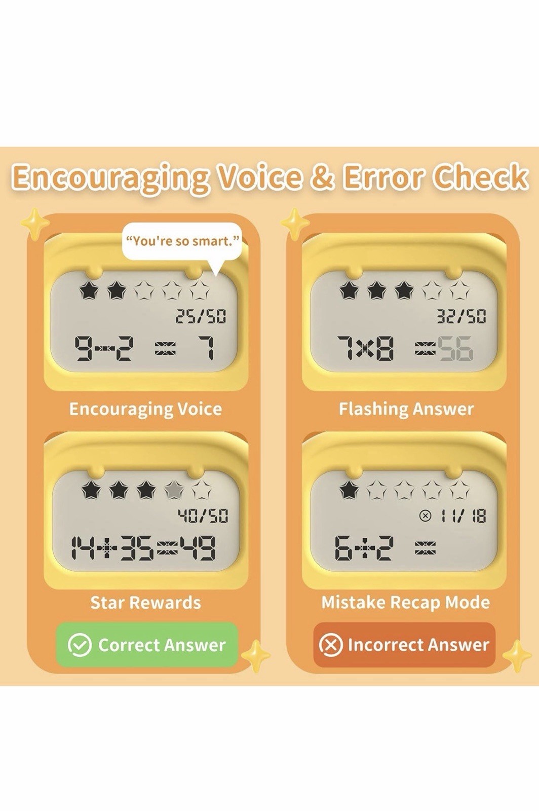Portable Math Toys for Practicing Addition, Subtraction, Multiplication and Divi