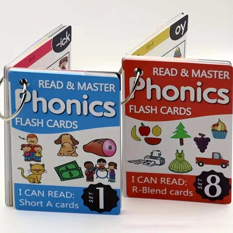 112 Phonics Flashcards for Youngsters – 67 Waterproof, Durable English Learning
