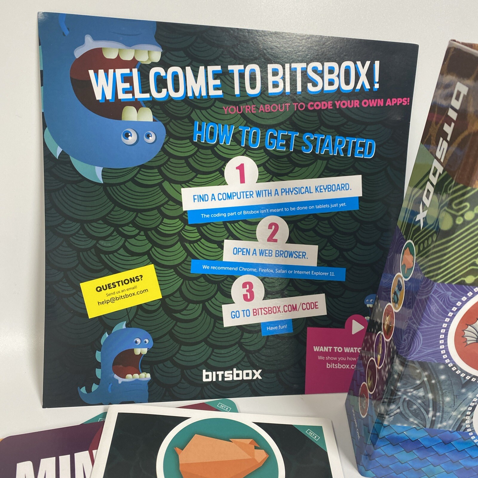 STEM Kit Bitsbox Apper Keeper Volume 1 Set 1-4 Teaches coding for kids w/ Binder