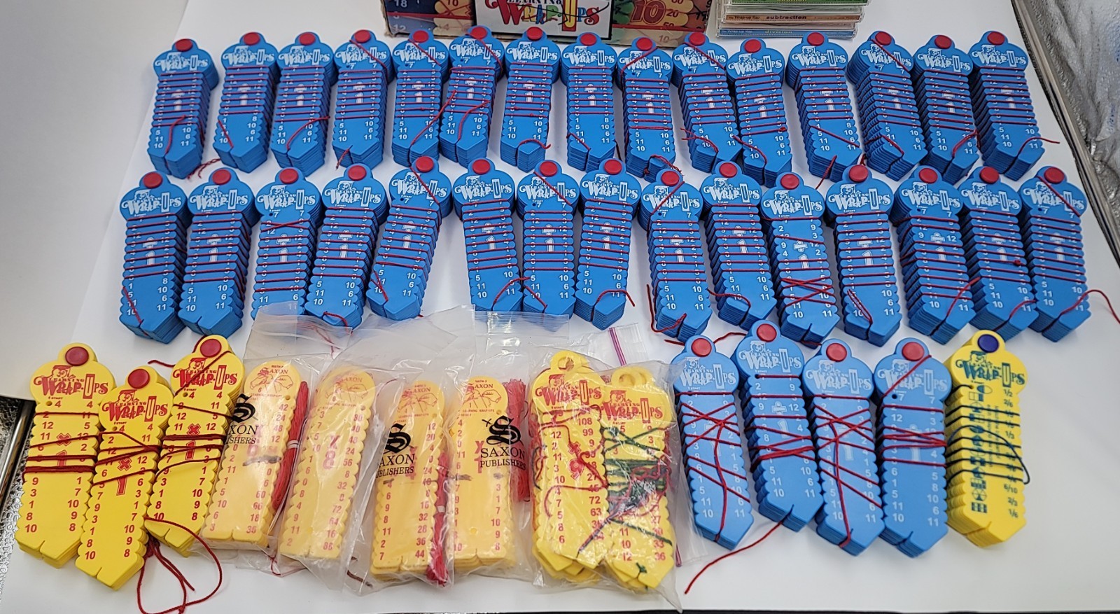 Lot Of 44 Learning Wrap Ups Math Classroom Box Set DIVISION Multiplication Fract