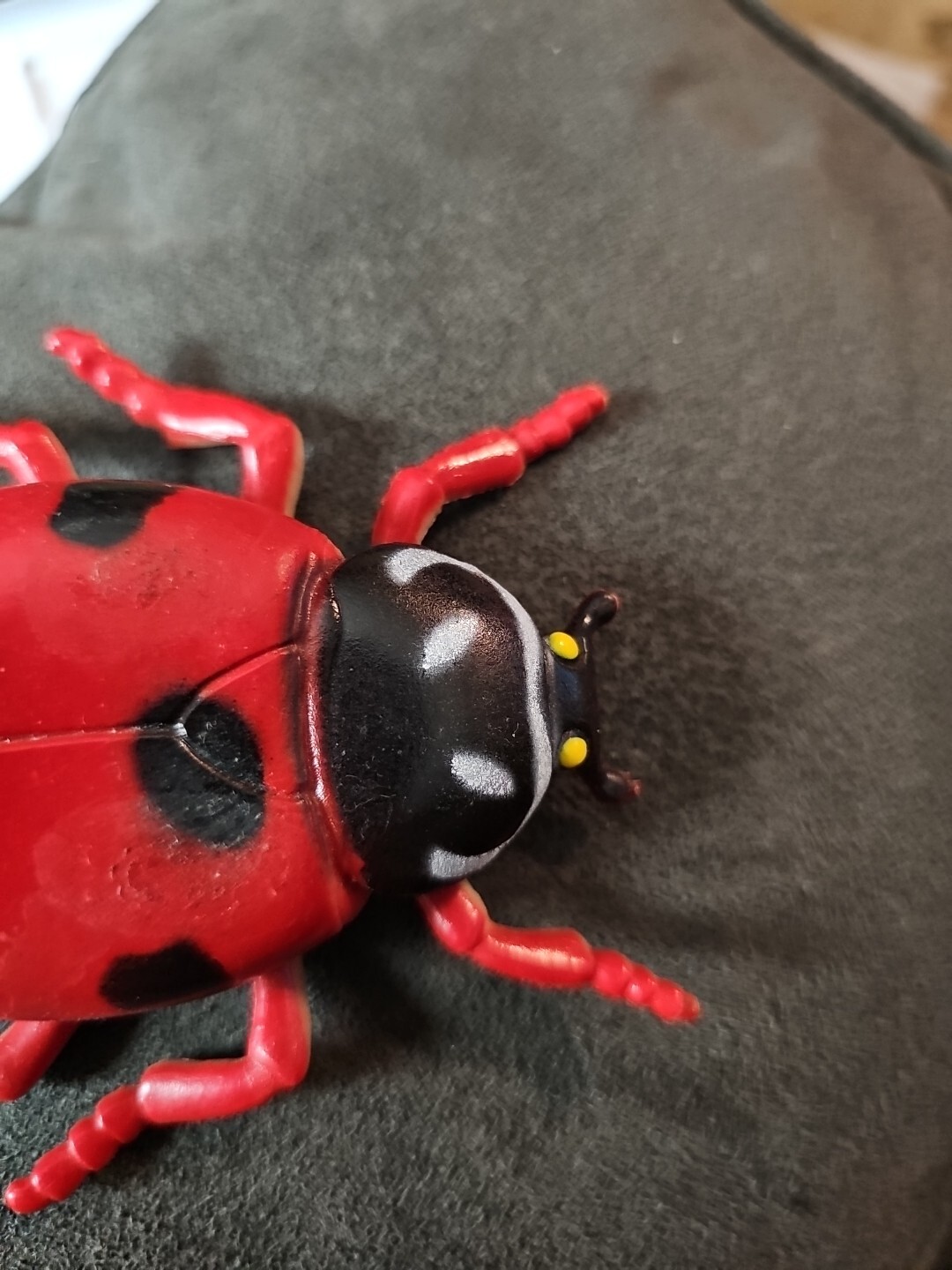 Unbranded Plastic Red Ladybug Toy Figure- 4 Inches x 3inches