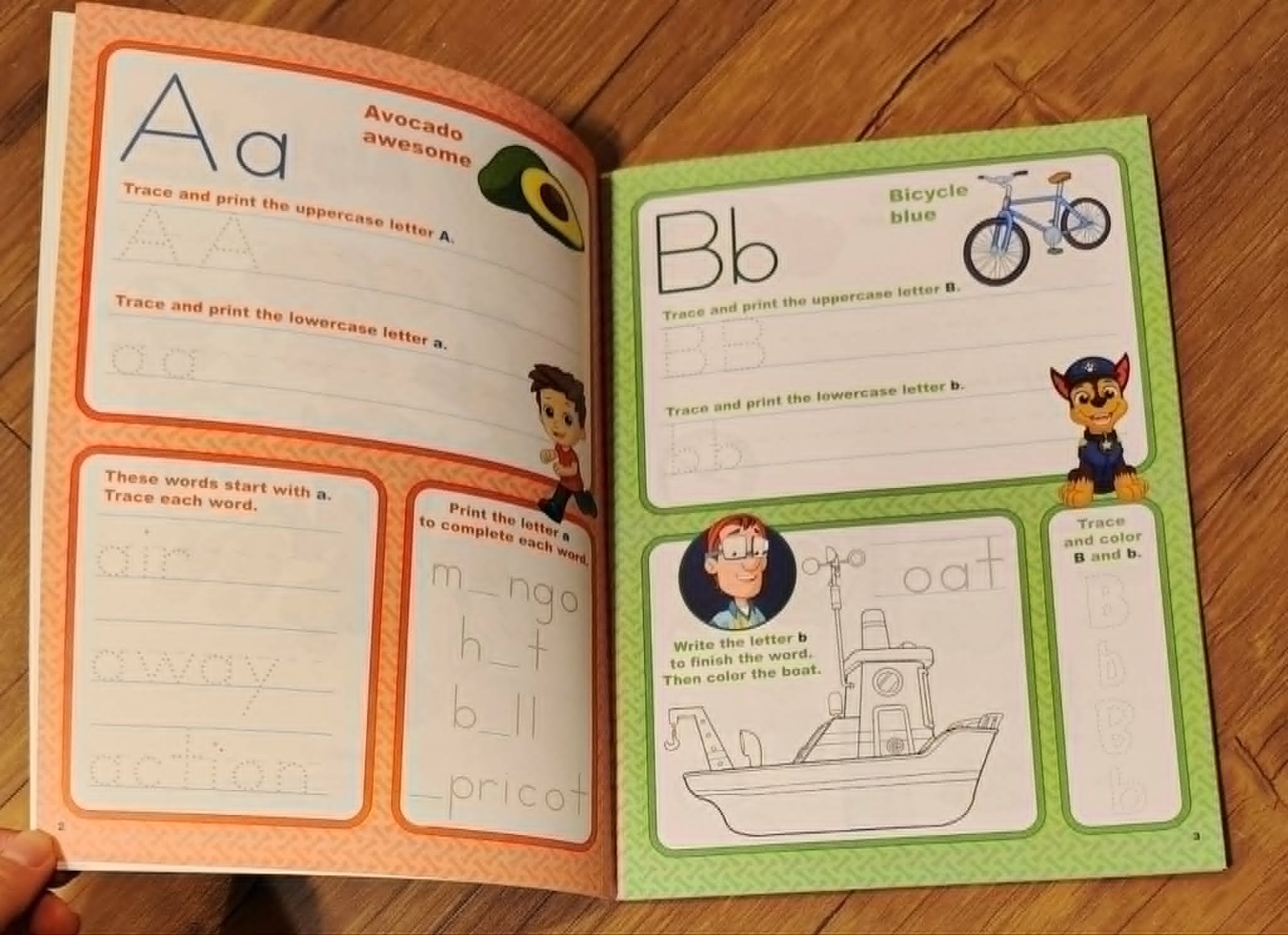 Nickelodeon Paw Patrol ALPHABET Pre-K WORKBOOK Ages 3+ NEW!