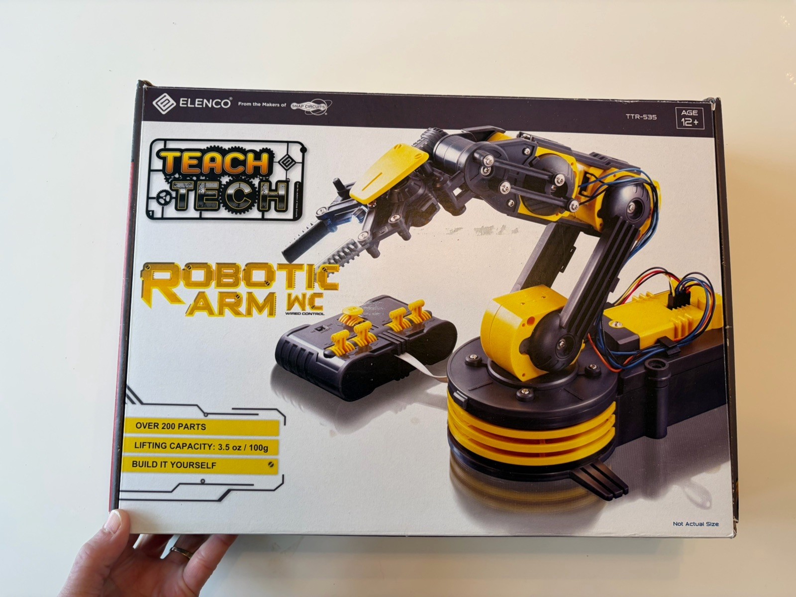 Teach Tech Robotic Arm WC Elenco STEM Building Robot Kit. Open Box New