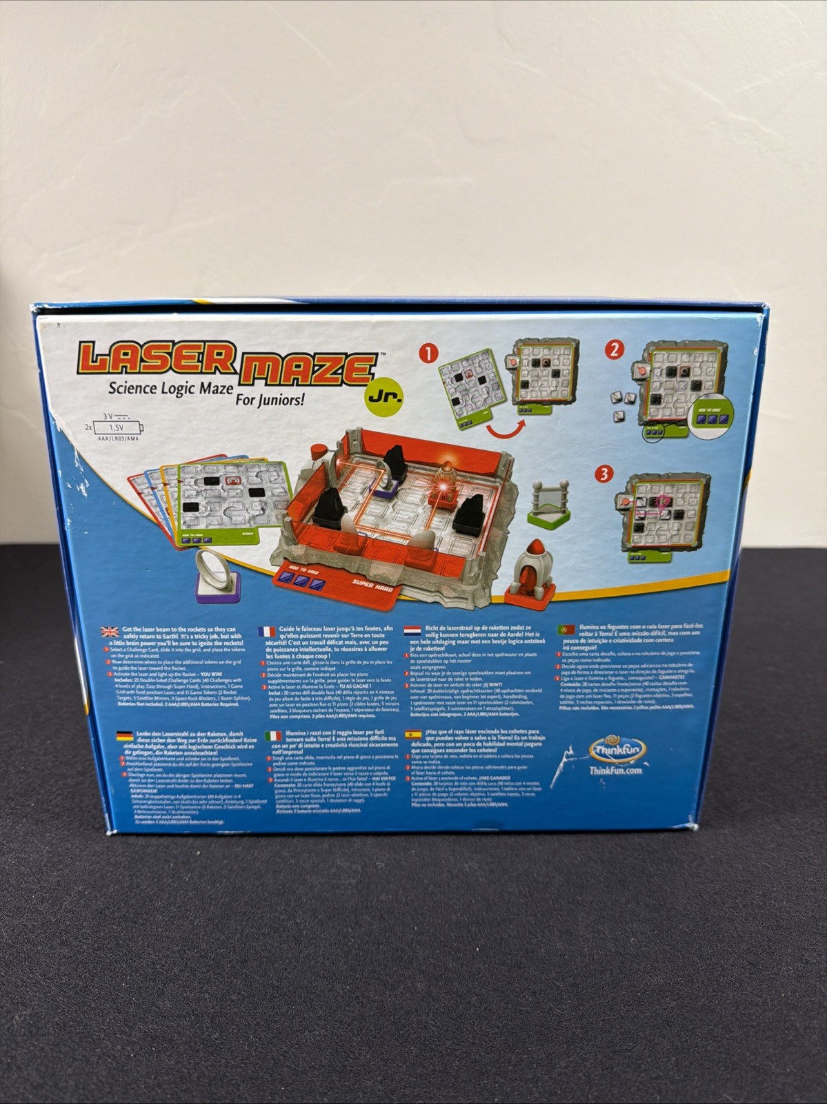 Lazer Maze Jr Science Logic Game Thinkfun Juniors STEM Toy Complete Creative Kid