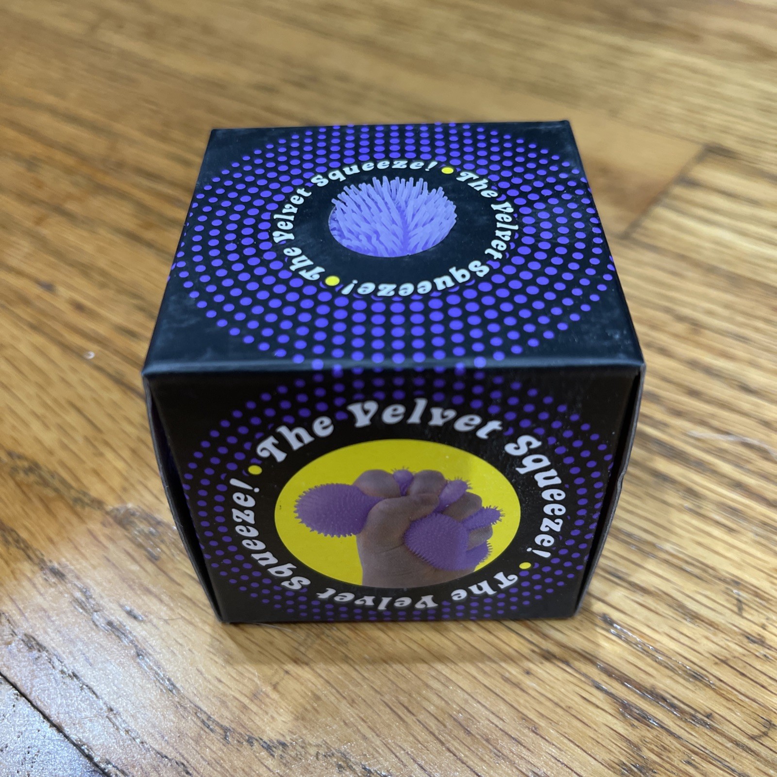Needoh FUZZ BALL The Velvet Squeeze Ball NEE-DOH Random Color Purple