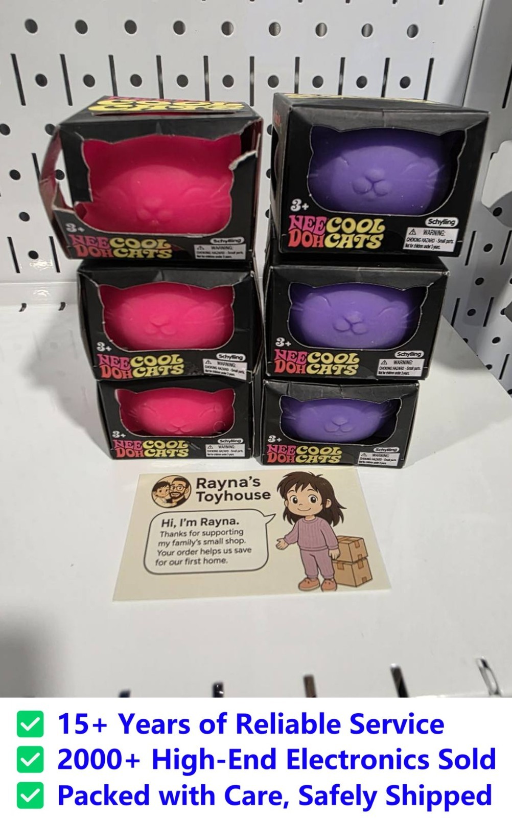 SchyllingNeeDoh Cool Cats Sensory Squeeze Toy New