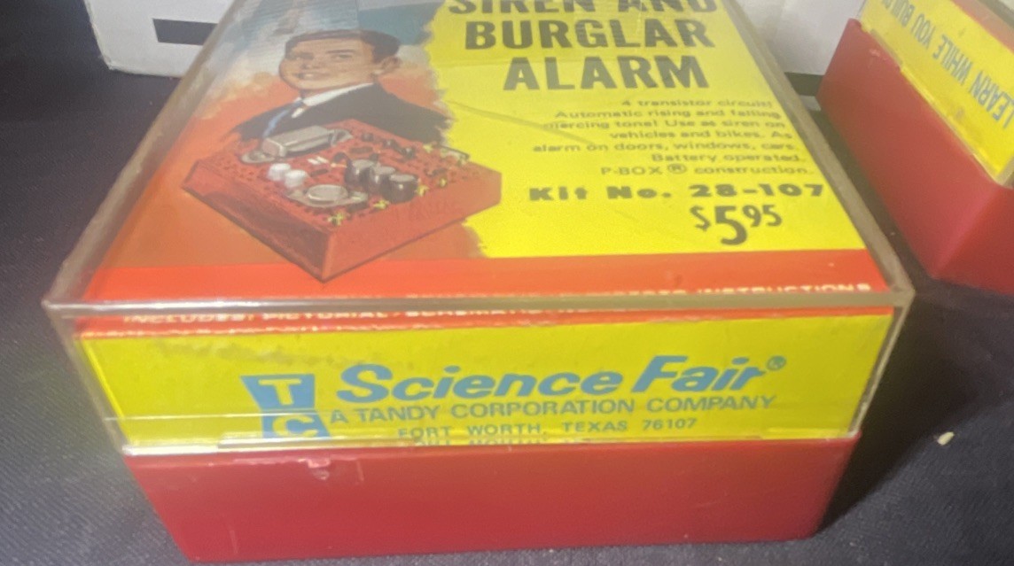 NEW Radio Shack Science Fair Siren And Burglar Alarm Kit Ultra Rare