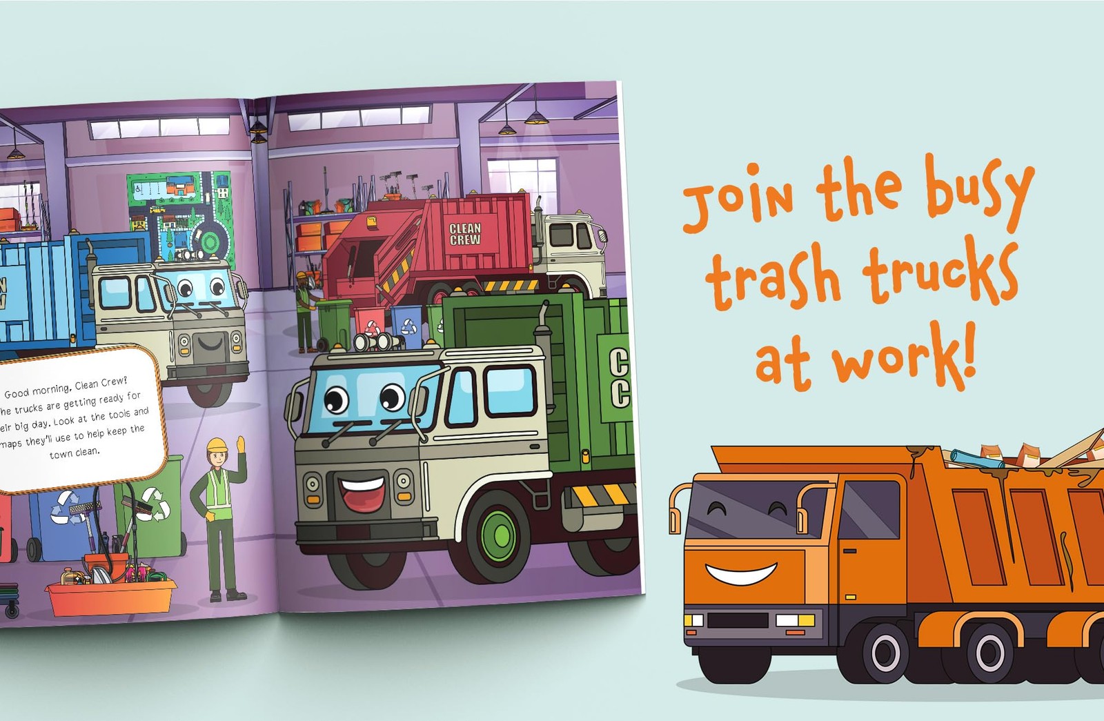 I Spy Garbage Trucks: Spot Trash Trucks Cleaning Up the Town! A Cute Search…