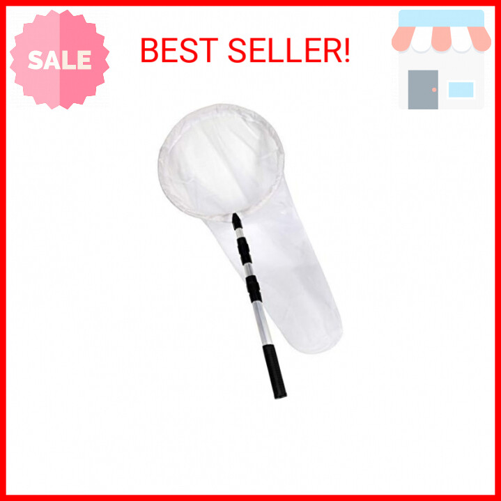 RESTCLOUD Large Insect and Butterfly Net Bug Catching Net Bird Net with 14″ Ring