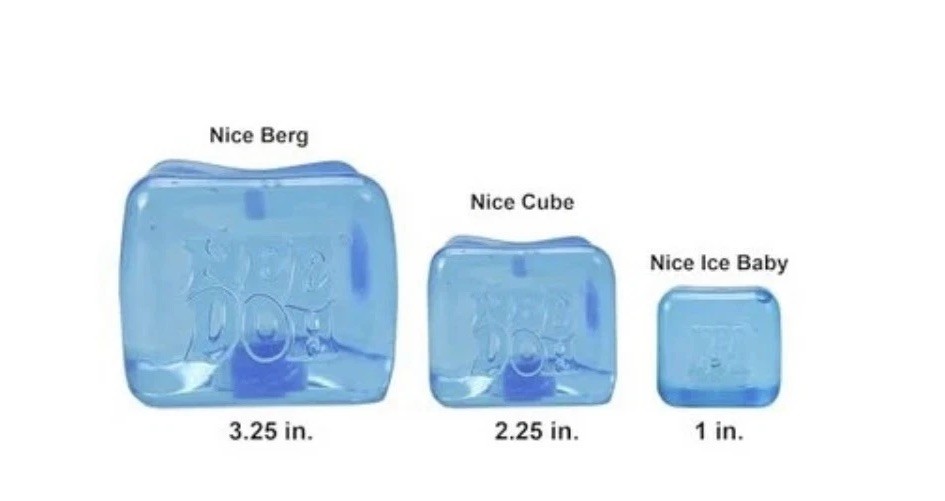 NeeDoh Nice Berg Blue XL Supersized Solid Squish Cube Lot of 6 100% Authentic