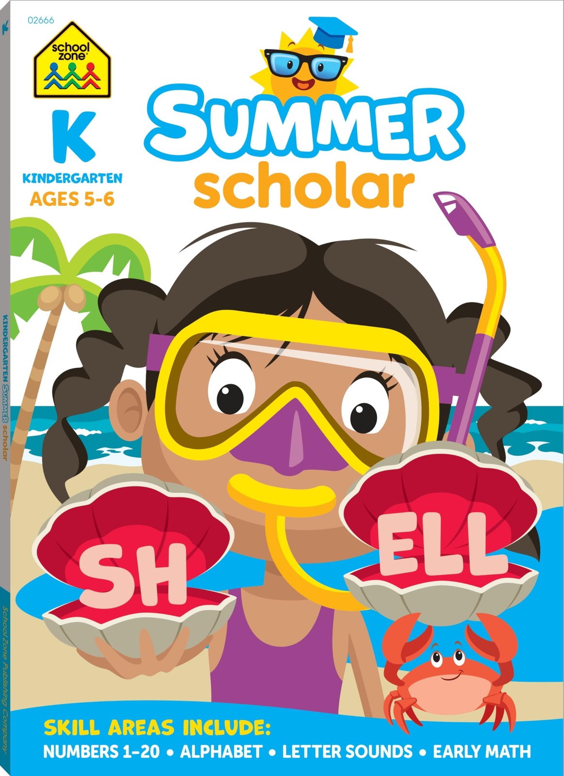 School Zone Kindergarten Summer Scholar Workbook: 80 Pages, Pre-K, Letters,…