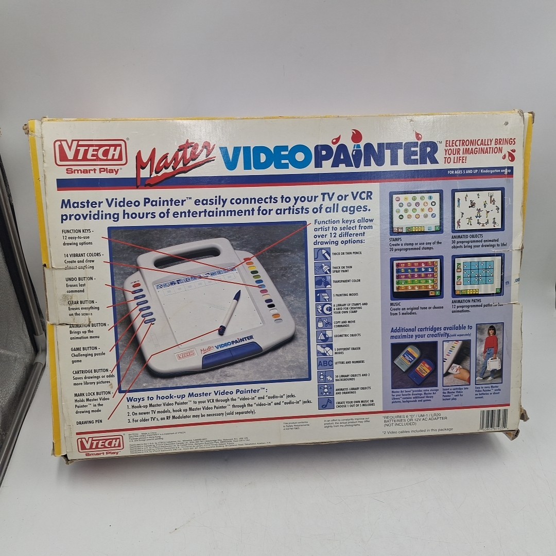 Vintage 1990’s VTech Master Video Painter TV Drawing Pad Without Pen – Untested