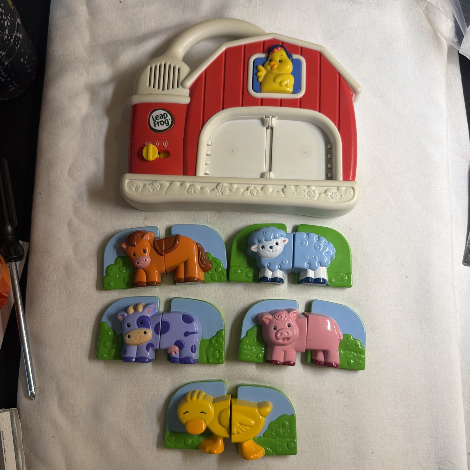 LeapFrog FRIDGE FARM MAGNETIC ANIMAL Complete Set Chick Pig Horse Sheep Cow Toy