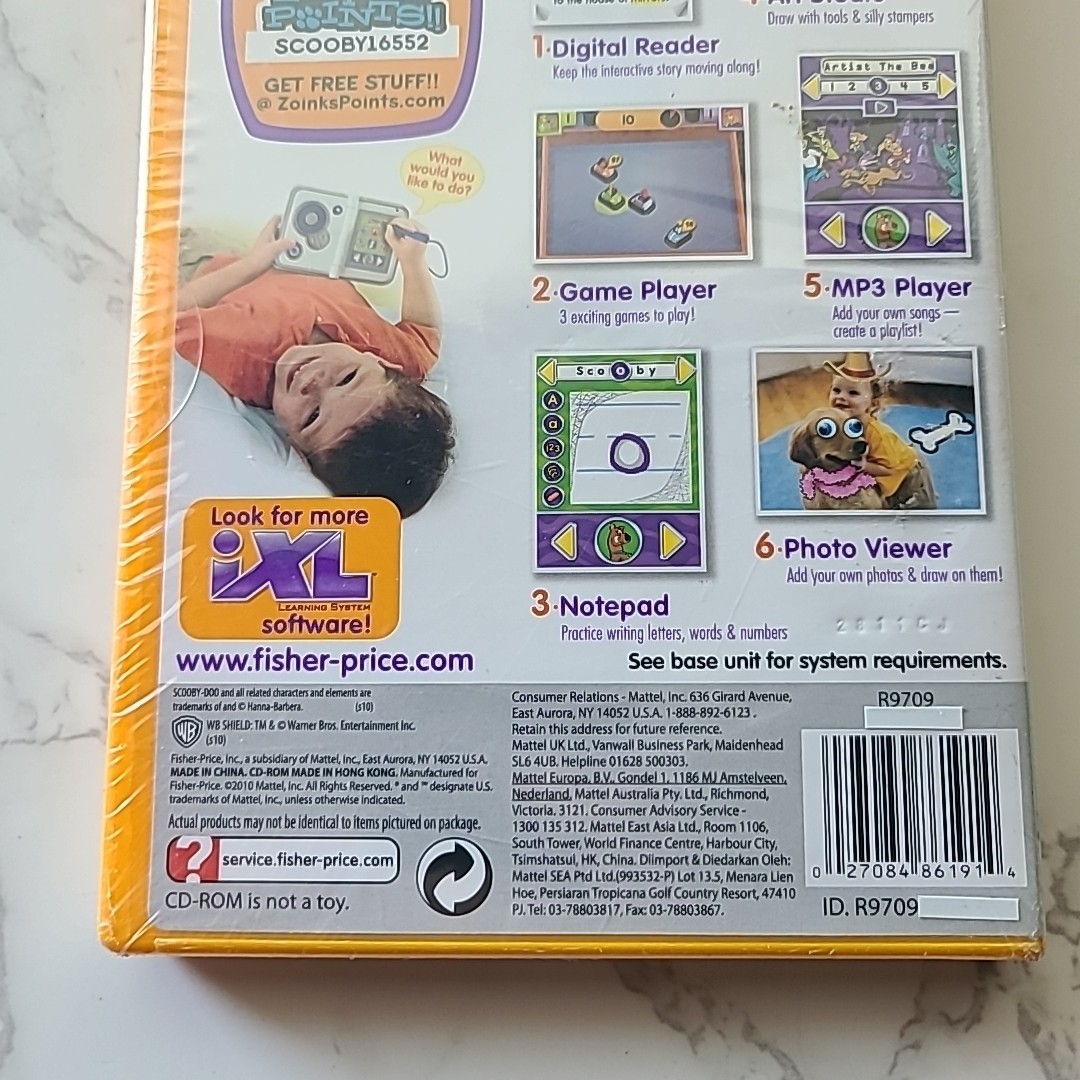 Fisher-Price iXL Scooby-Doo! NEW Sealed Learning System 3-7 Years 2010 FAST SHIP
