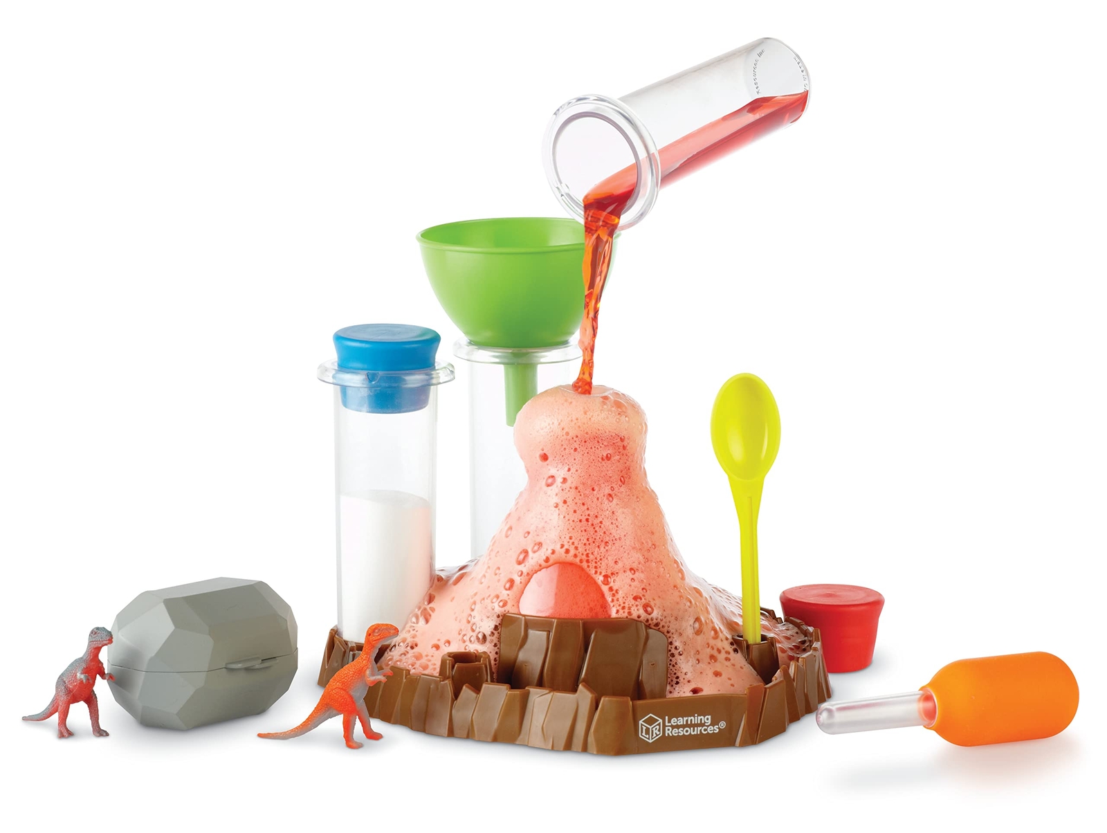 Fizzy Volcano Science Kit 13 Piece STEM Experiments for Kids Ages 4 and Up