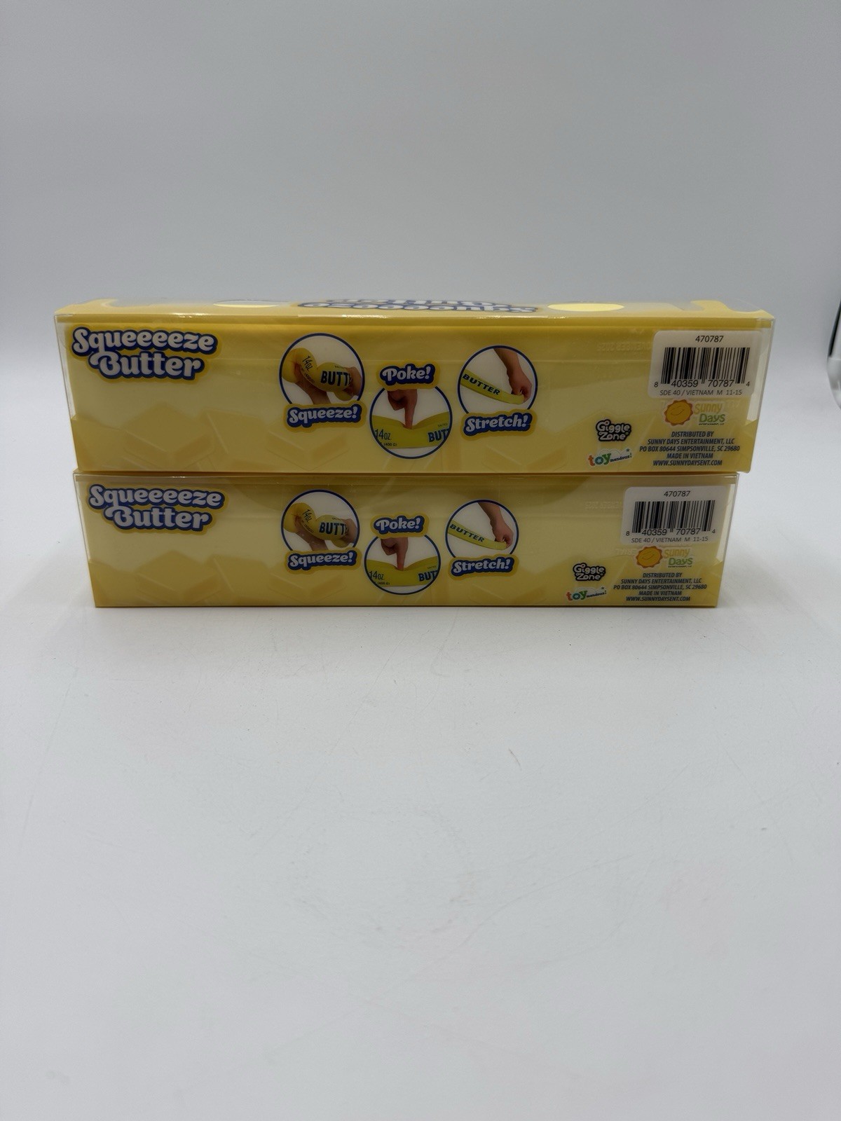 2pack Sunny Days Squeezy Butter – Tiktok Viral Sensory Stress Relief Squeeze Toy
