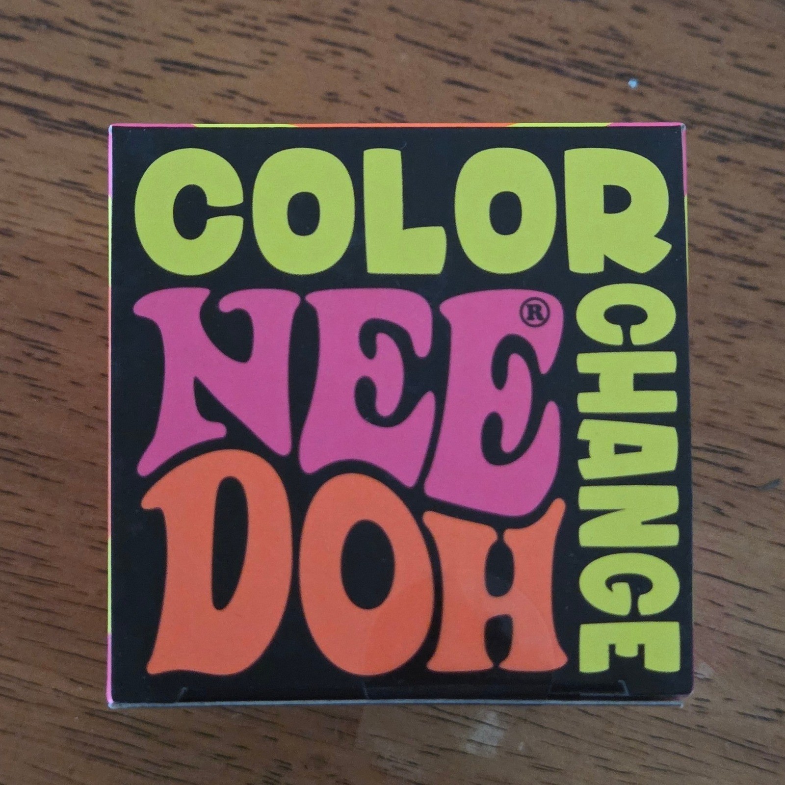 Schylling Color Change NeeDoh Toy PINK Orange Excellent Groovy Glob Fidget Toy
