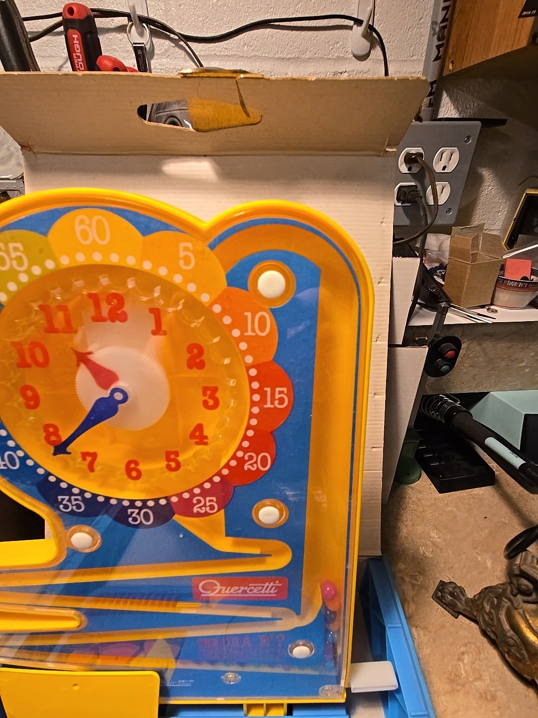 Quercetti Time Machine – Fun Learning To Tell The Time Toy – Made in Italy