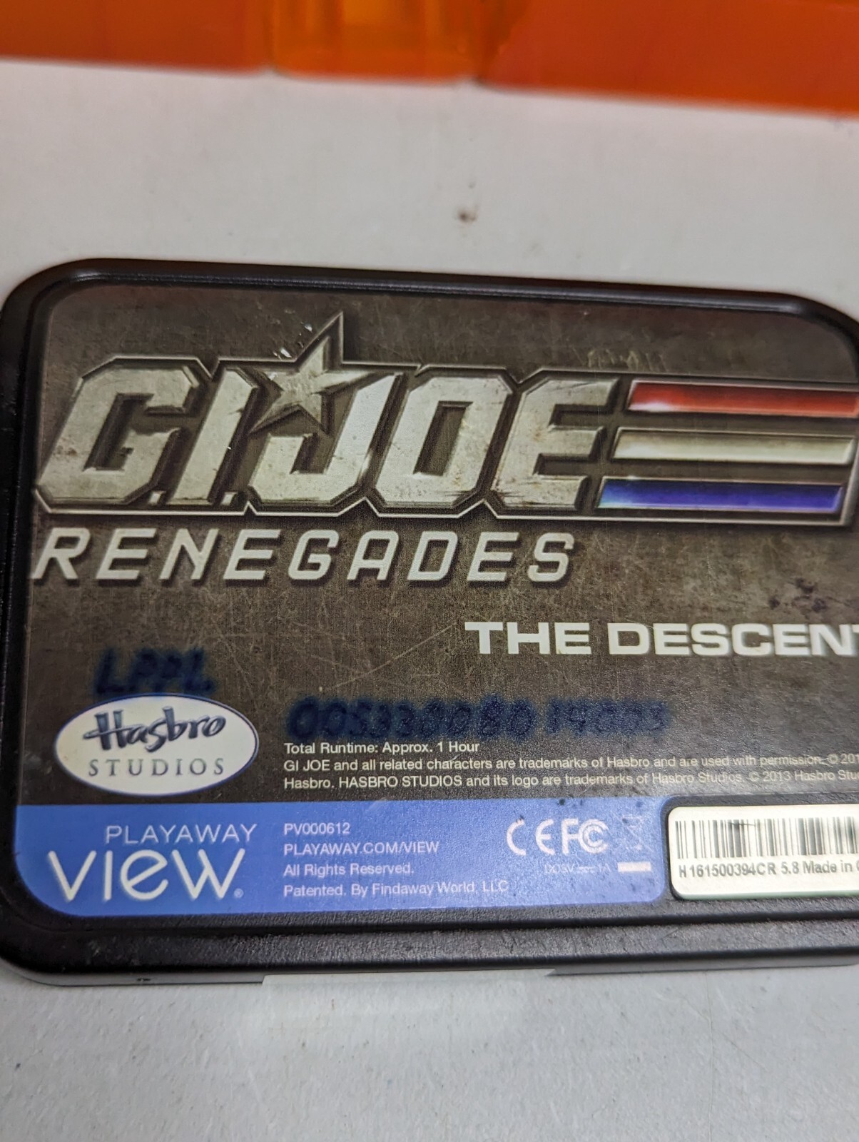 Playaway View Video Player G.I. JOE RENEGADES: THE DESCENT, RARE Collectible