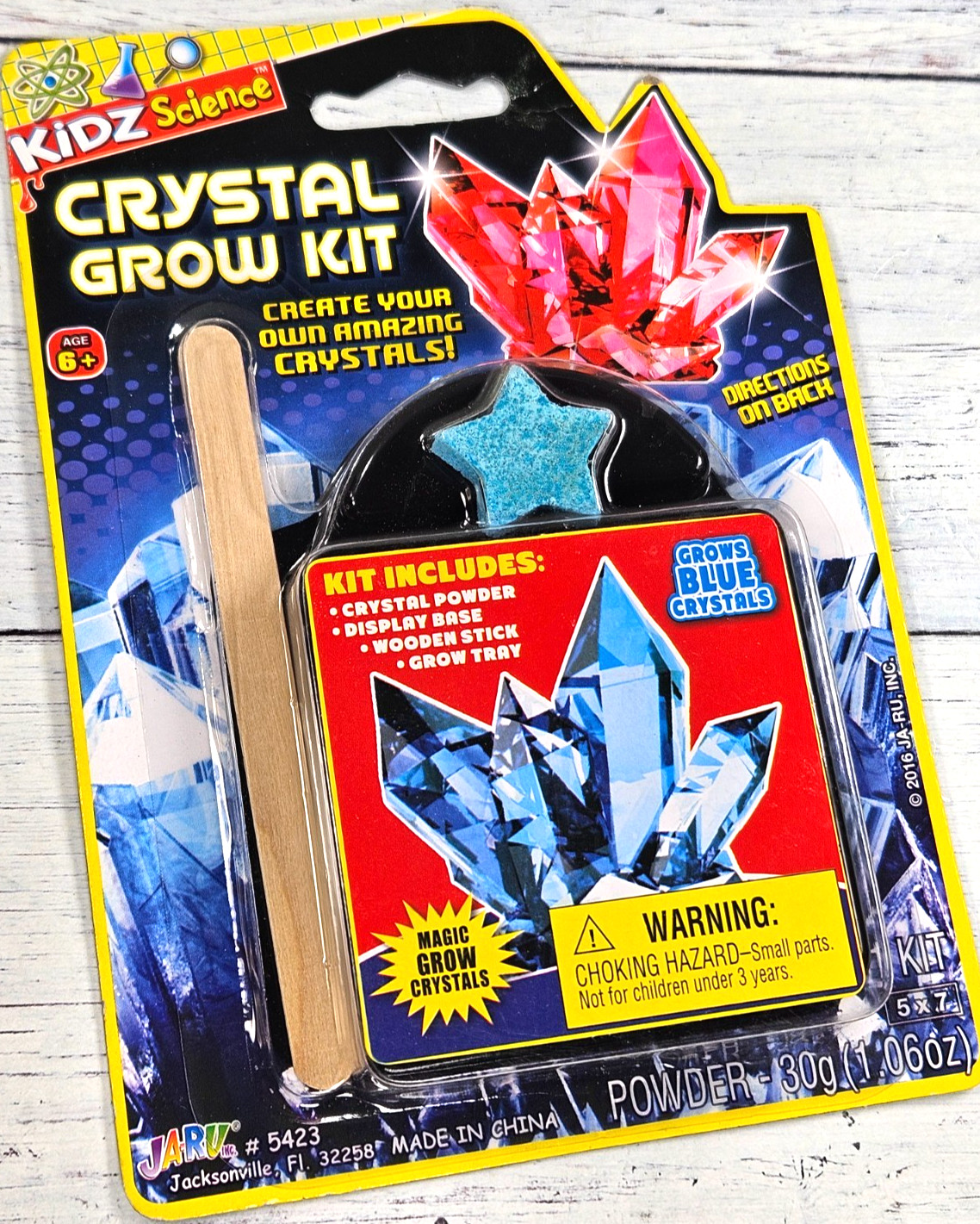 Kidz Science Crystal Grow Kit Educational School Project Science Set Clear