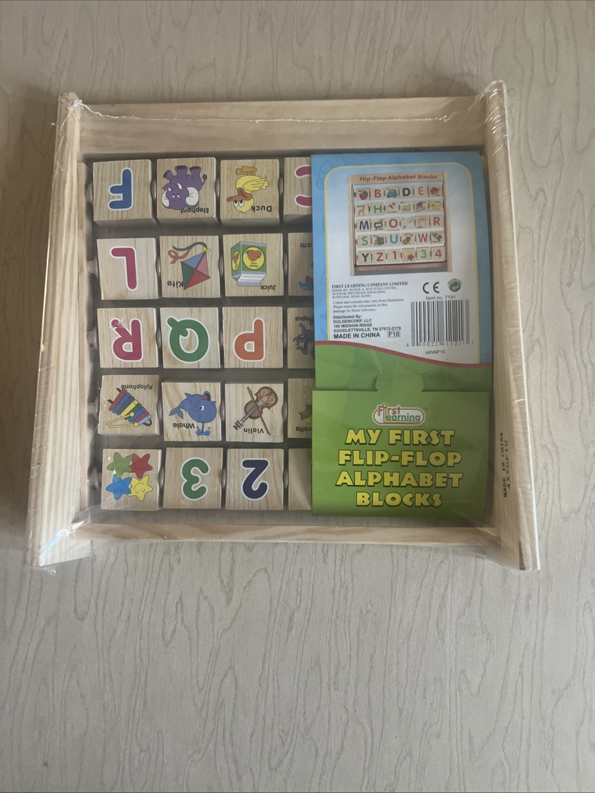 First Learning Flip Flop Alphabet Blocks Educational 3 Years+ 11″X10″
