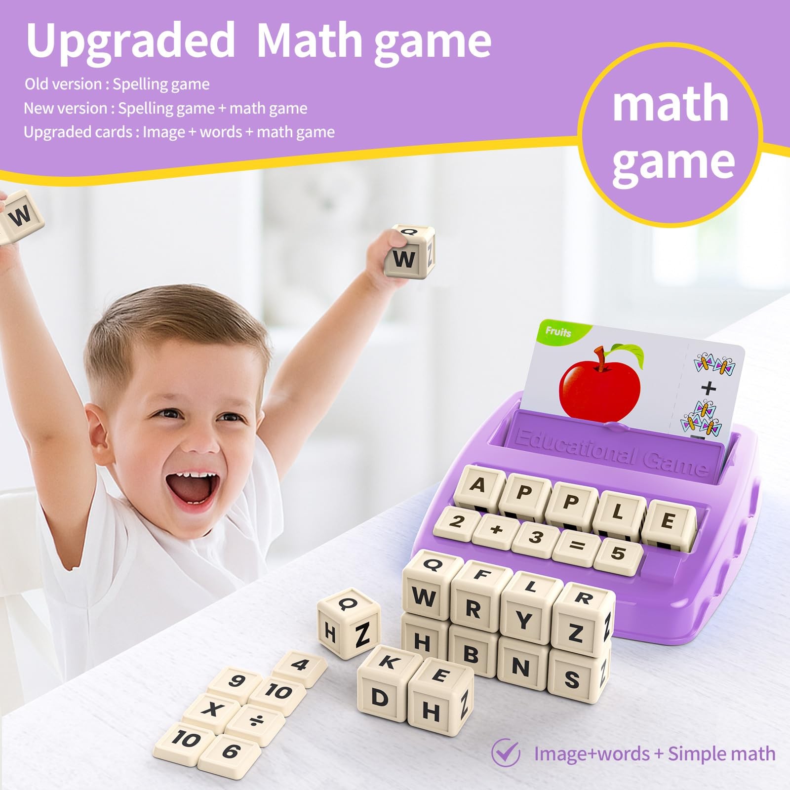 Matching Letter Games for Ages 4-8,Learning & Education Toys for Preschool Bo…