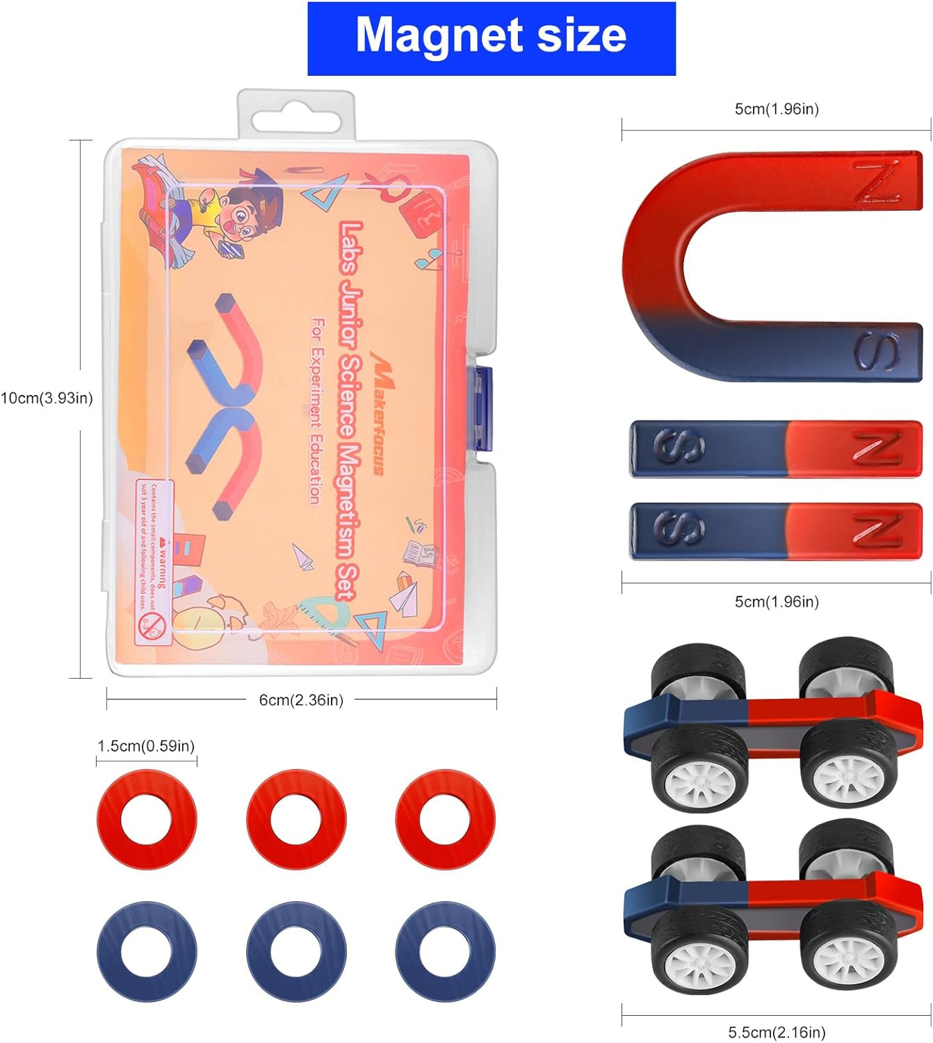 Science Magnet Kits for Kids: Educational Magnet Science Projects Experiment Too