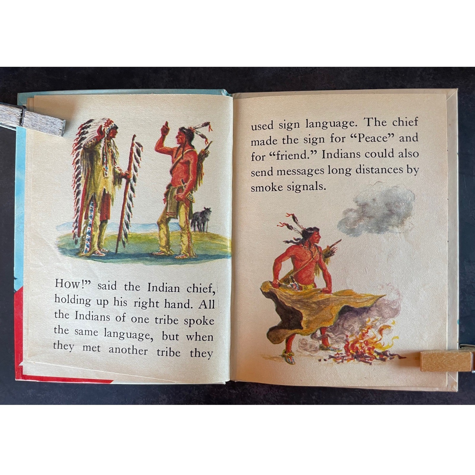 My Indian Book Rand McNally Publisher Start Right Elf Book Illustrated 1968
