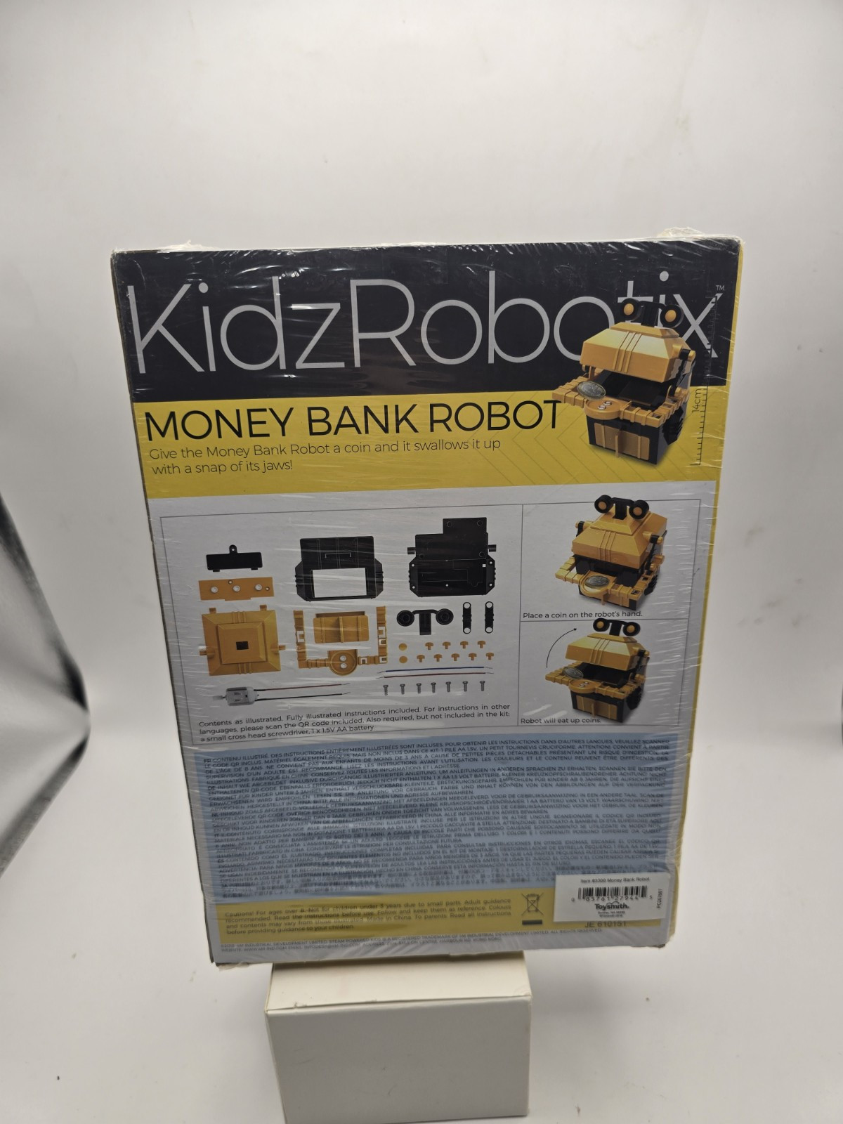 NEW KidzRobotix DIY Money Bank Robot Toy Steam Powered Kids MOMA Sealed