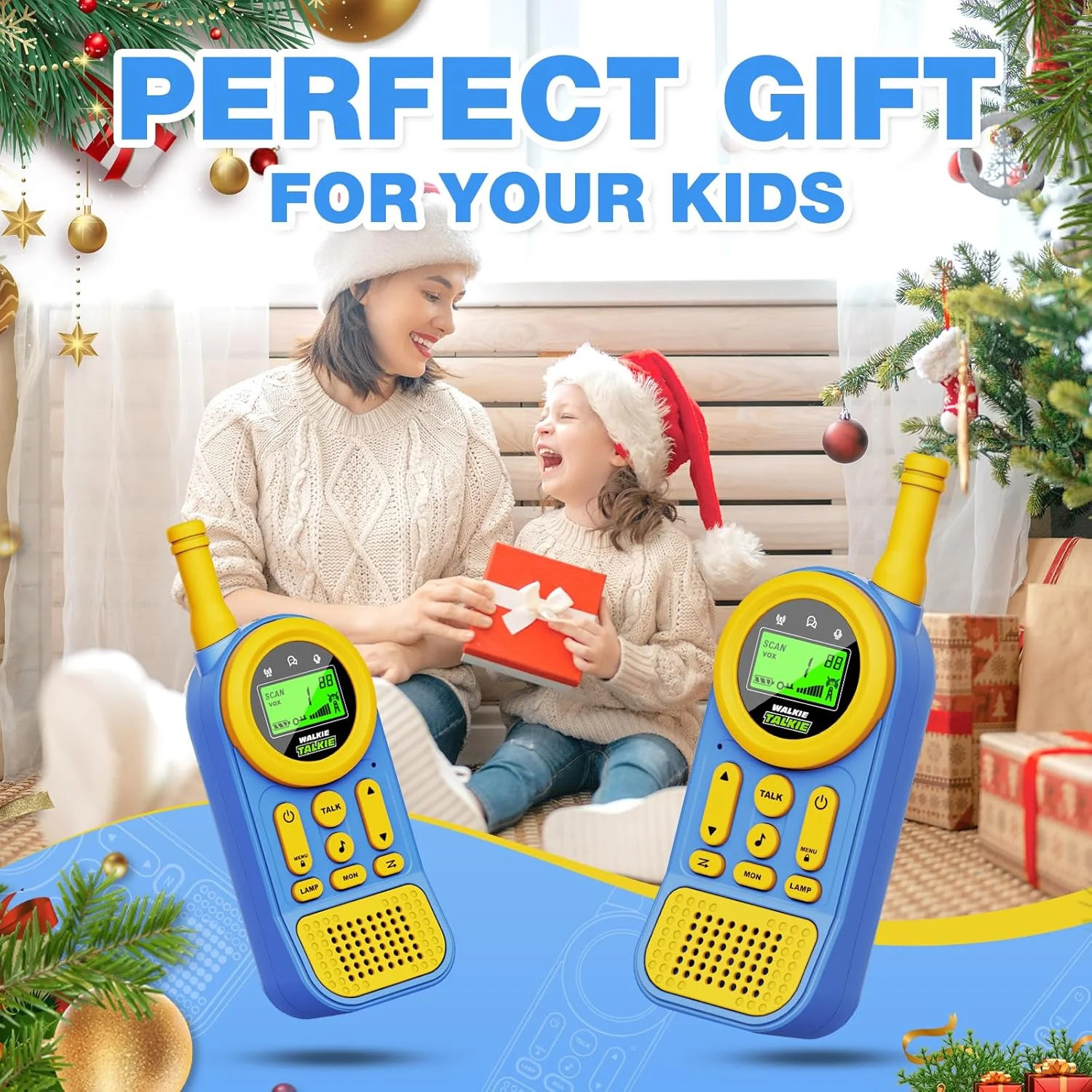 Walkie Talkies for Kids Toys Toys for 3-12 Year Old Boys Girls 22 Channels 2 Way