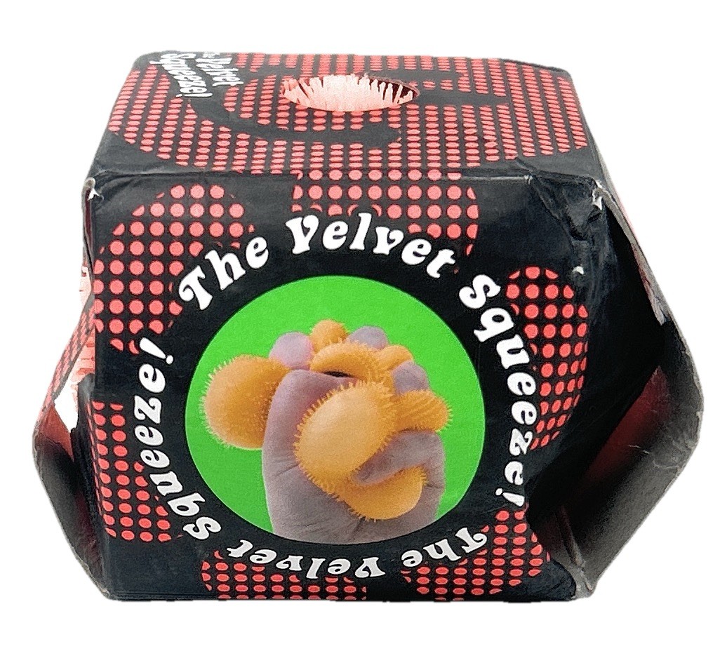 Needoh FUZZ BALL Flower Power~ORANGE~AUTHENTIC~NEW/OTHER