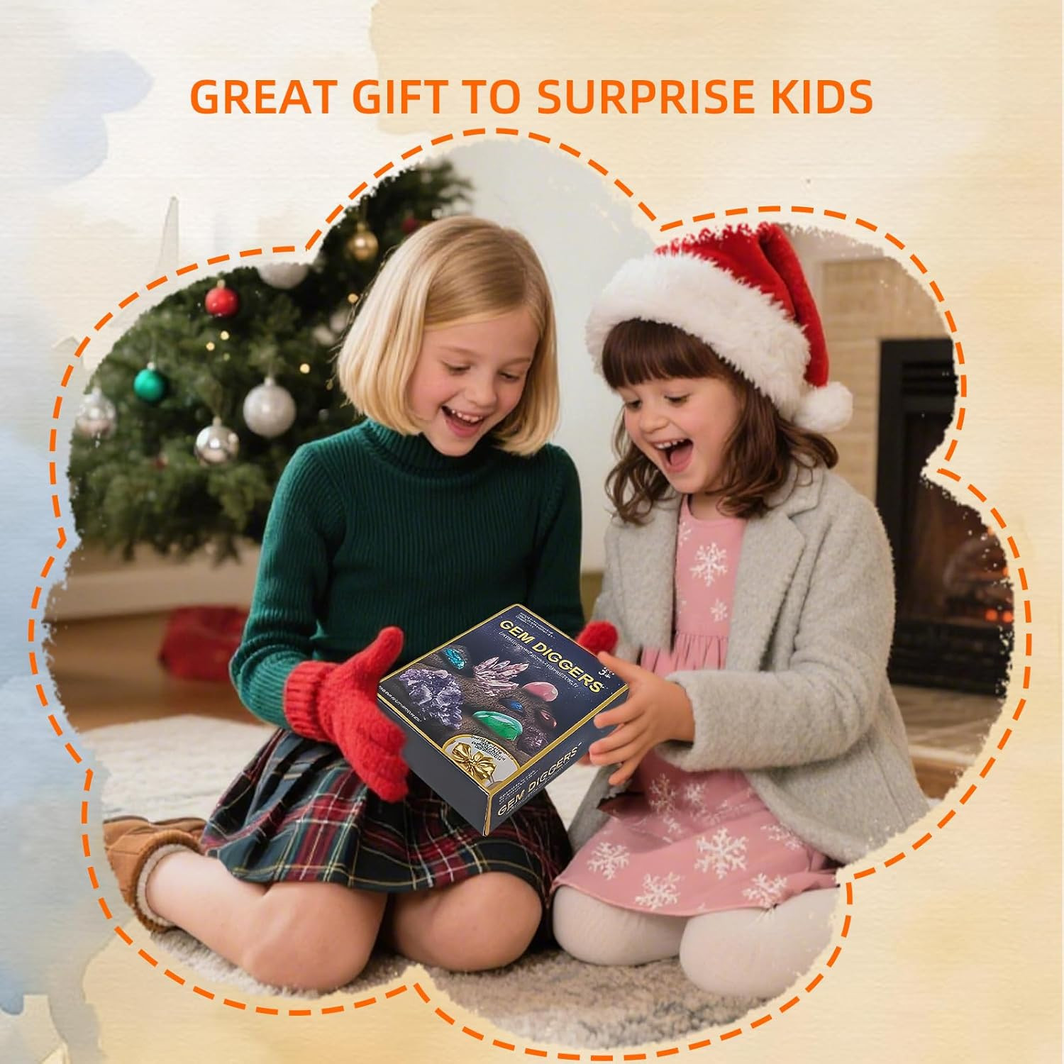 Gemstones Dig Kit Earth Science Kits for Kids Age 6-8-12-14, Birthstone Gemstone