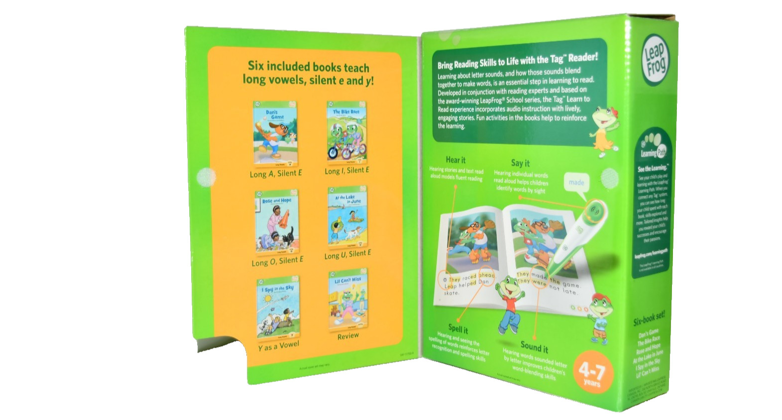 LeapFrog Tag & LeapReader Learn to Read Set 2 ~ Long Vowels ~6 Book Set – NEW