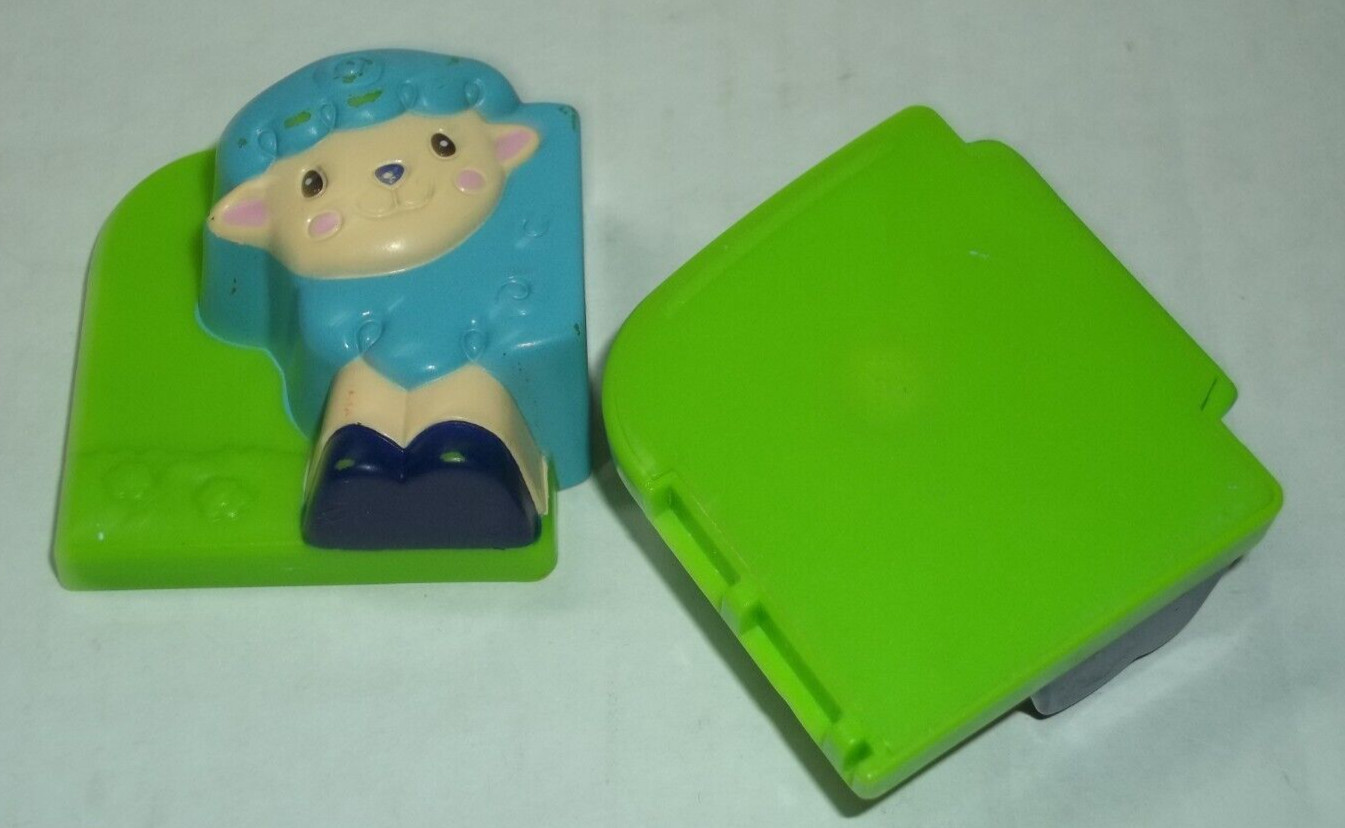 Leap Frog Fridge Farm Barn Magnetic Animal Part Blue Sheep 2004 Older version