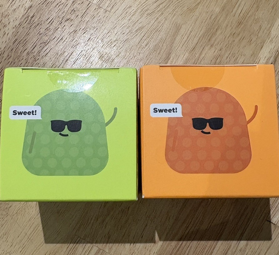 J’ADORE Gum Droppable Super Squishy Toy Lot Of 2 NEW SEALED target yellow orange