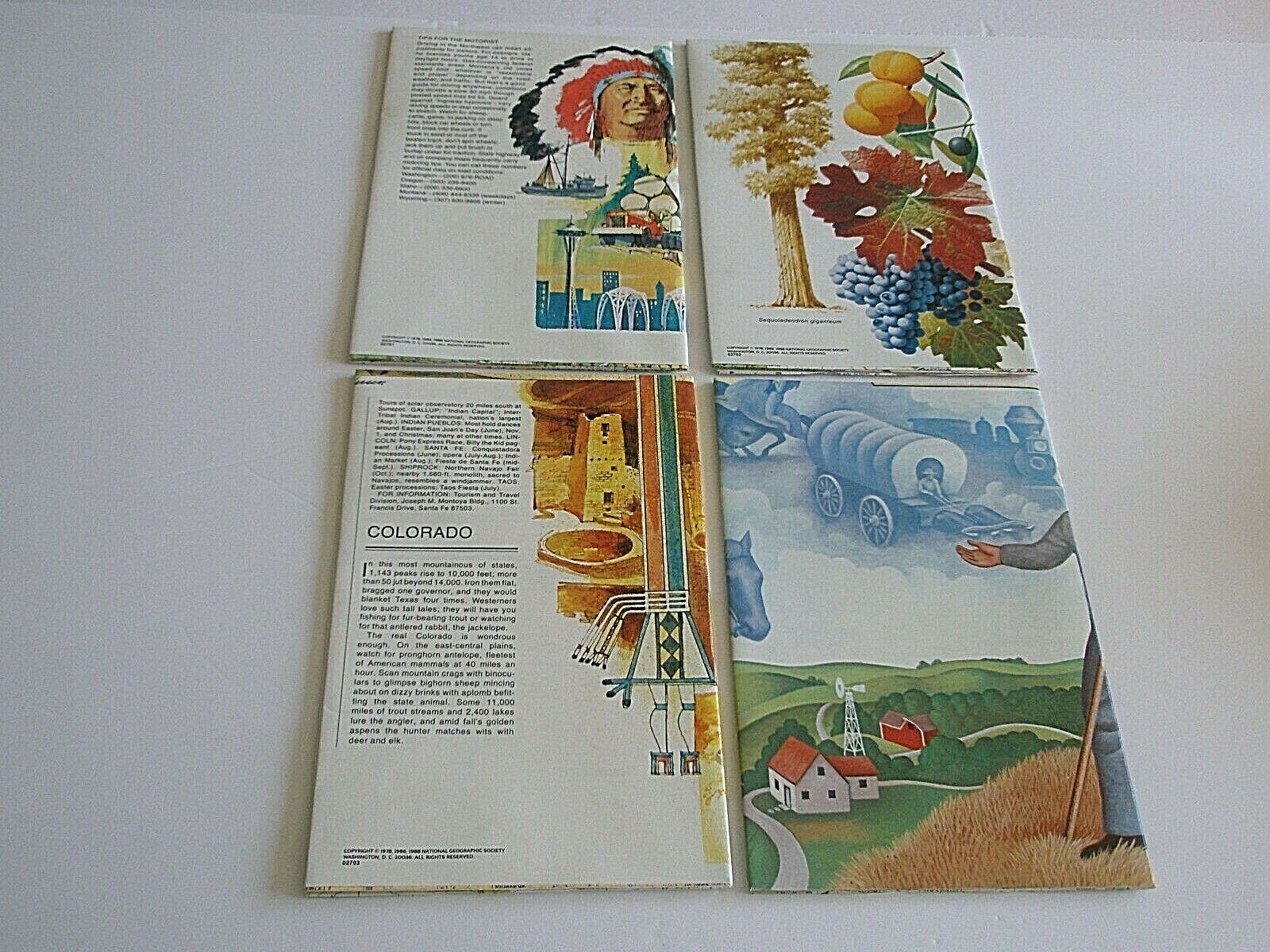 Close-Up U.S.A Maps National Geographic 1988 case reference book homeschool